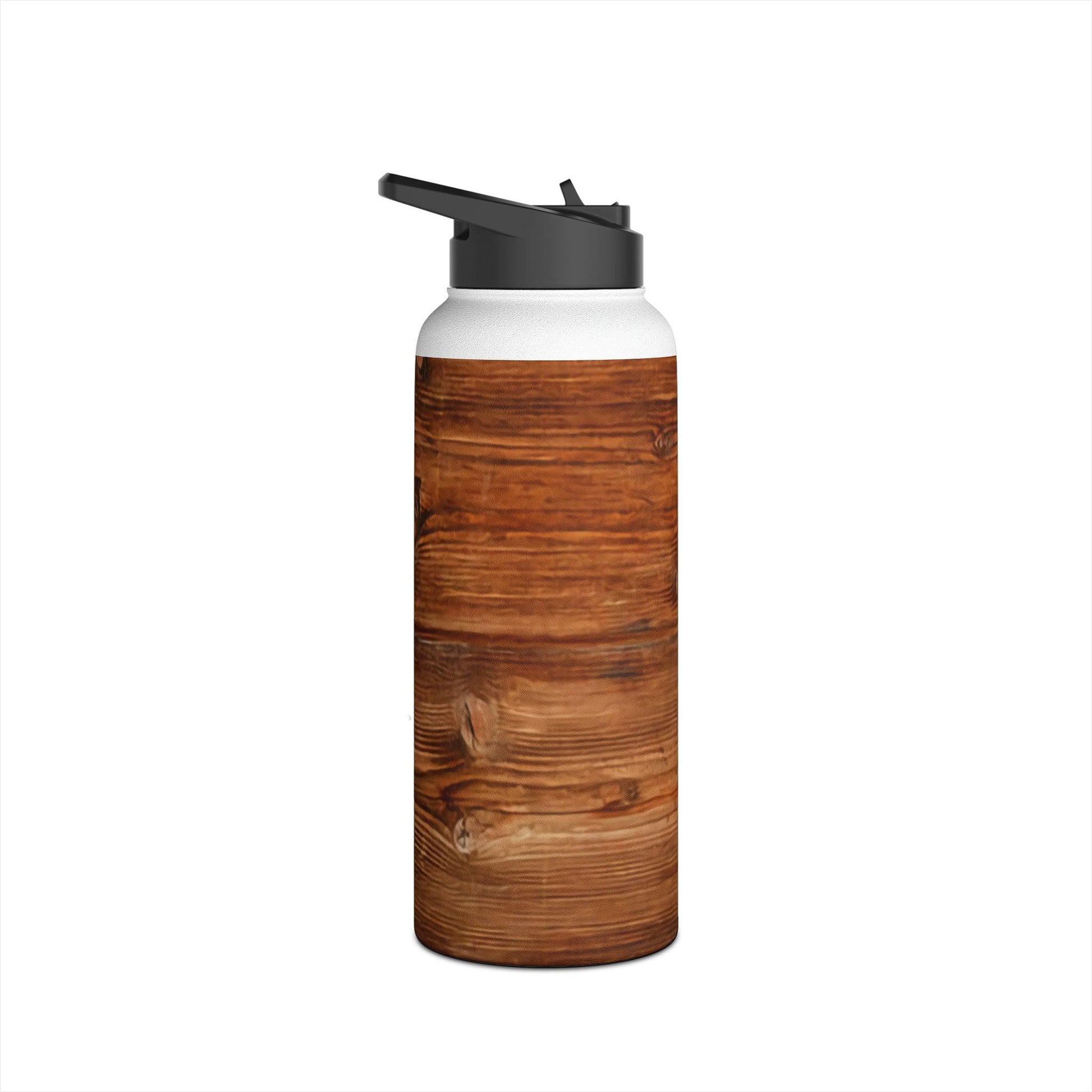 Wood-Maker Stainless Steel Water Bottle, Standard Lid - Lizard Vigilante