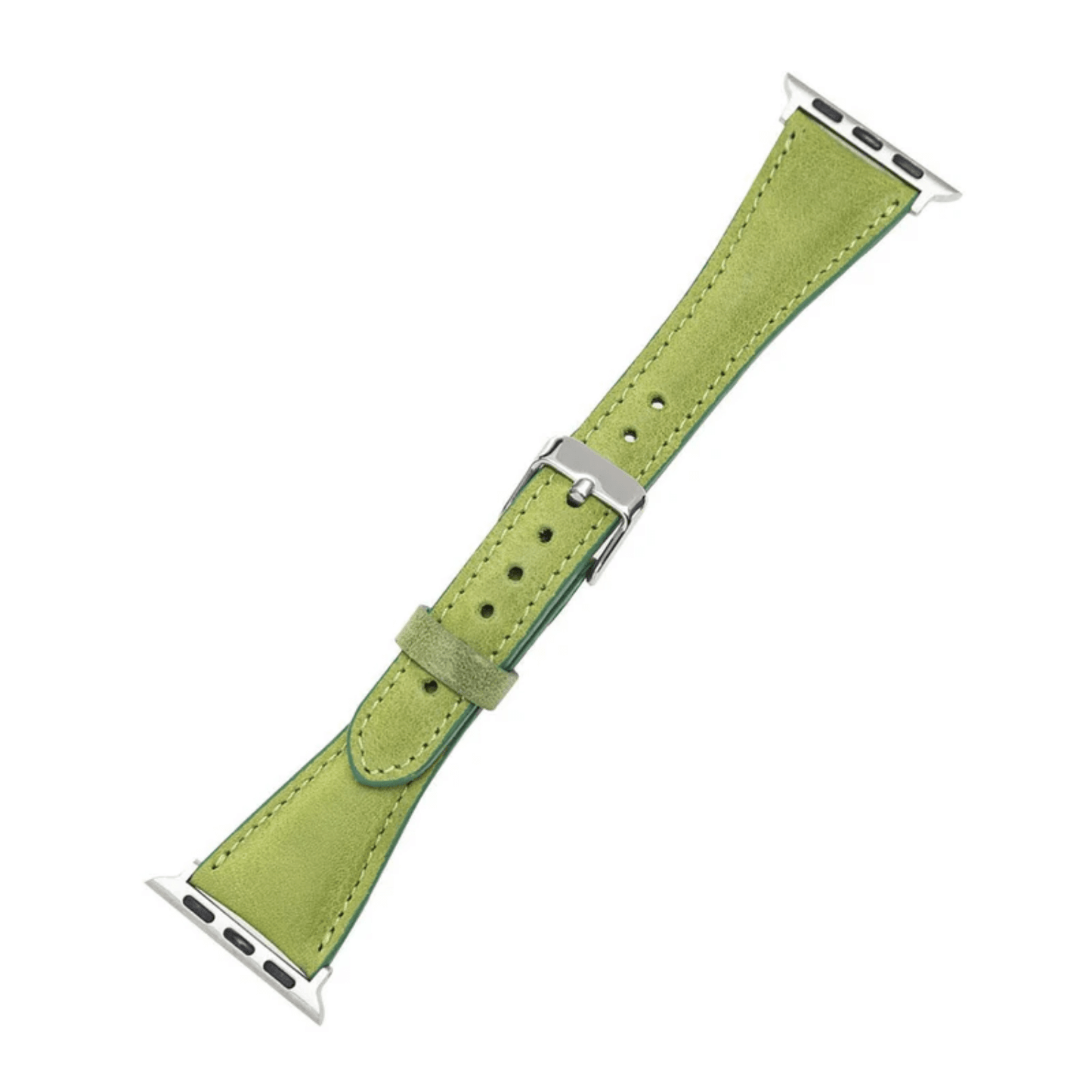 Classic Lime Green Leather Apple Watch Band - Dallas
