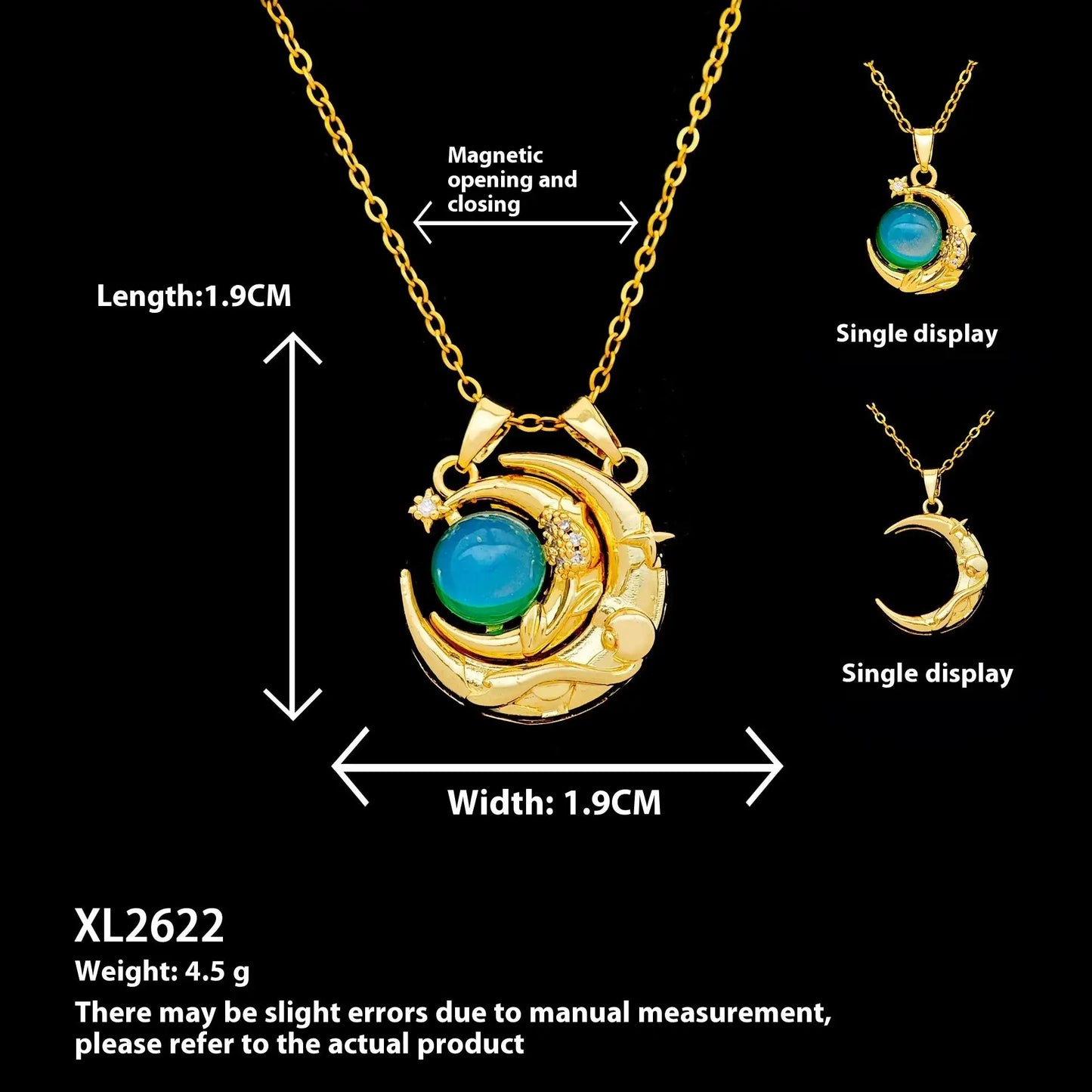 European And American Moon Necklace Niche Non-fading High-grade Accessories