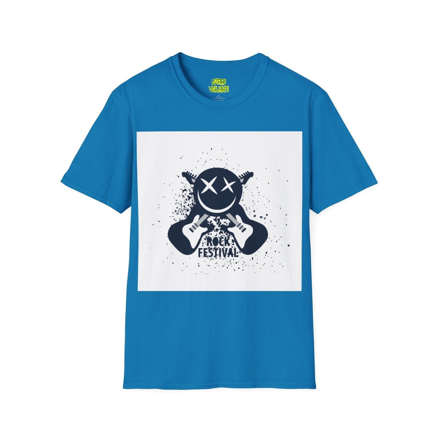 Smiley Rock Festival Unisex Softstyle T-Shirt - Lizard Vigilante