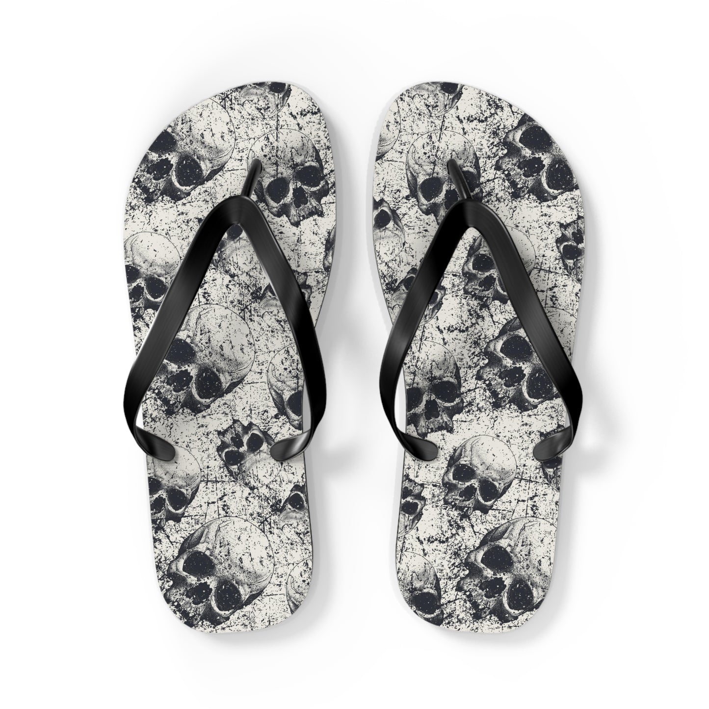 Ancient Skulls Flip Flops - Premium Shoes from Printify - Just $27.99! Shop now at Lizard Vigilante