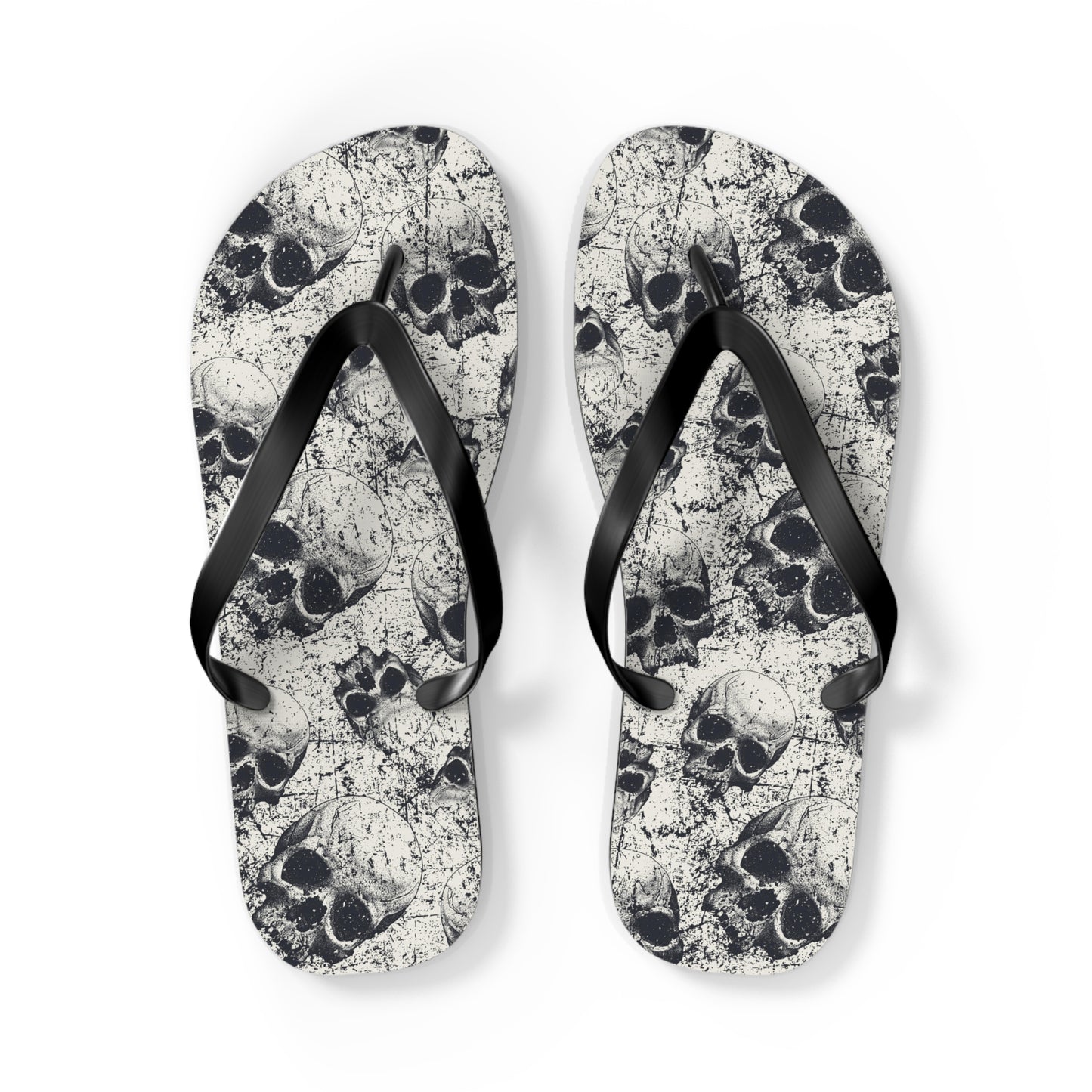 Ancient Skulls Flip Flops - Lizard Vigilante