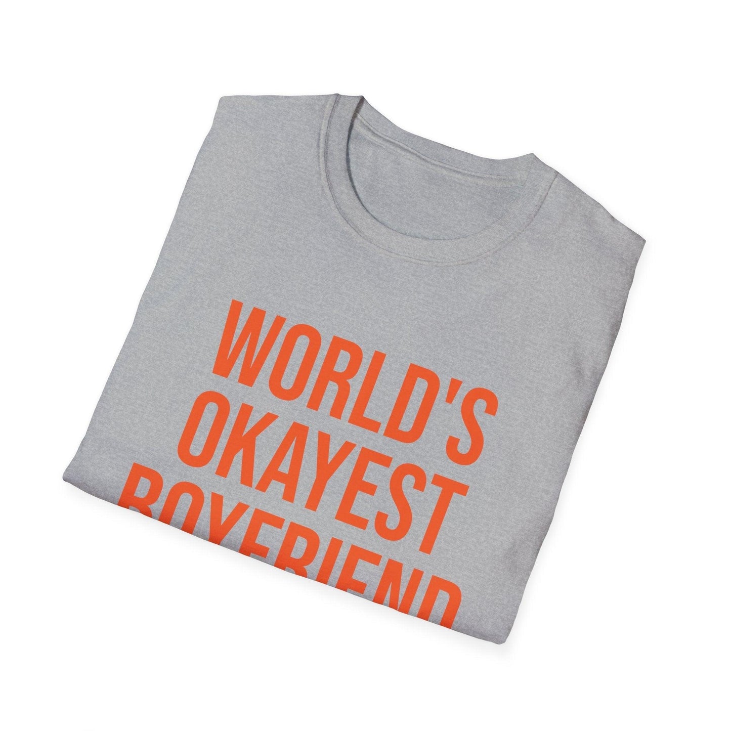 World's Okayest Boyfriend Unisex Softstyle T-Shirt - Lizard Vigilante