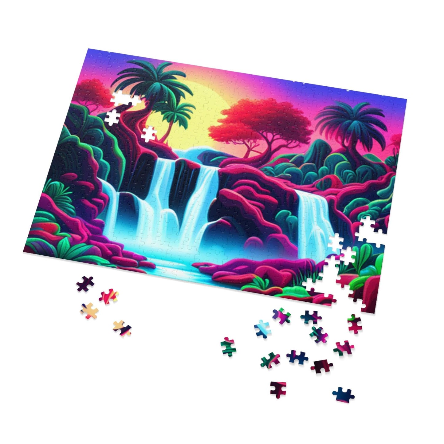 Tropic Falls Jigsaw Puzzle (30, 110, 252, 500,1000-Piece) - Lizard Vigilante