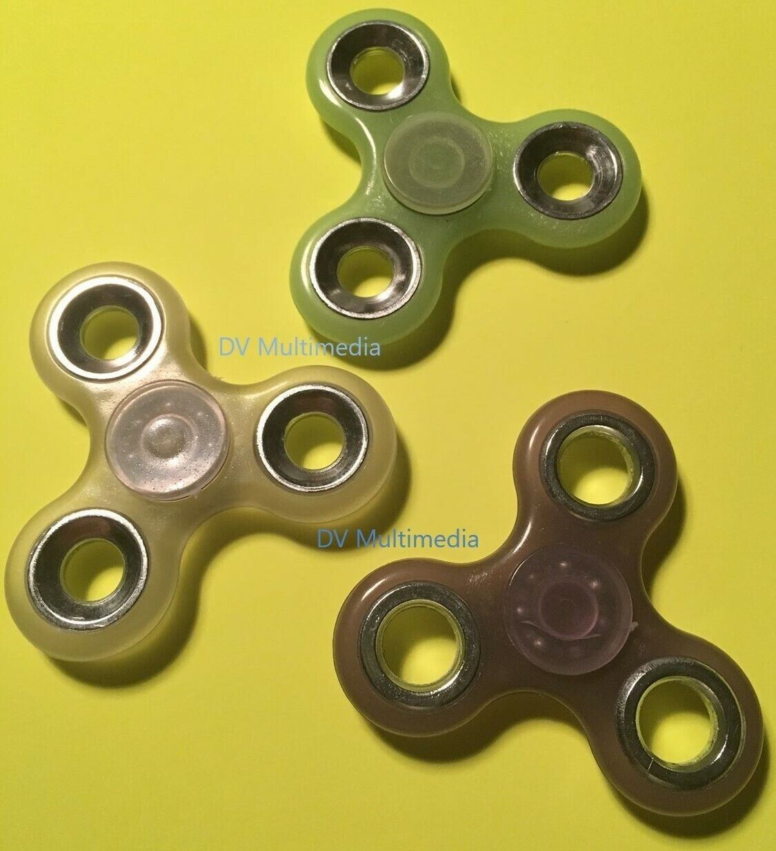 Metallic & Glow in the dark Tri FIDGET SPINNERS!