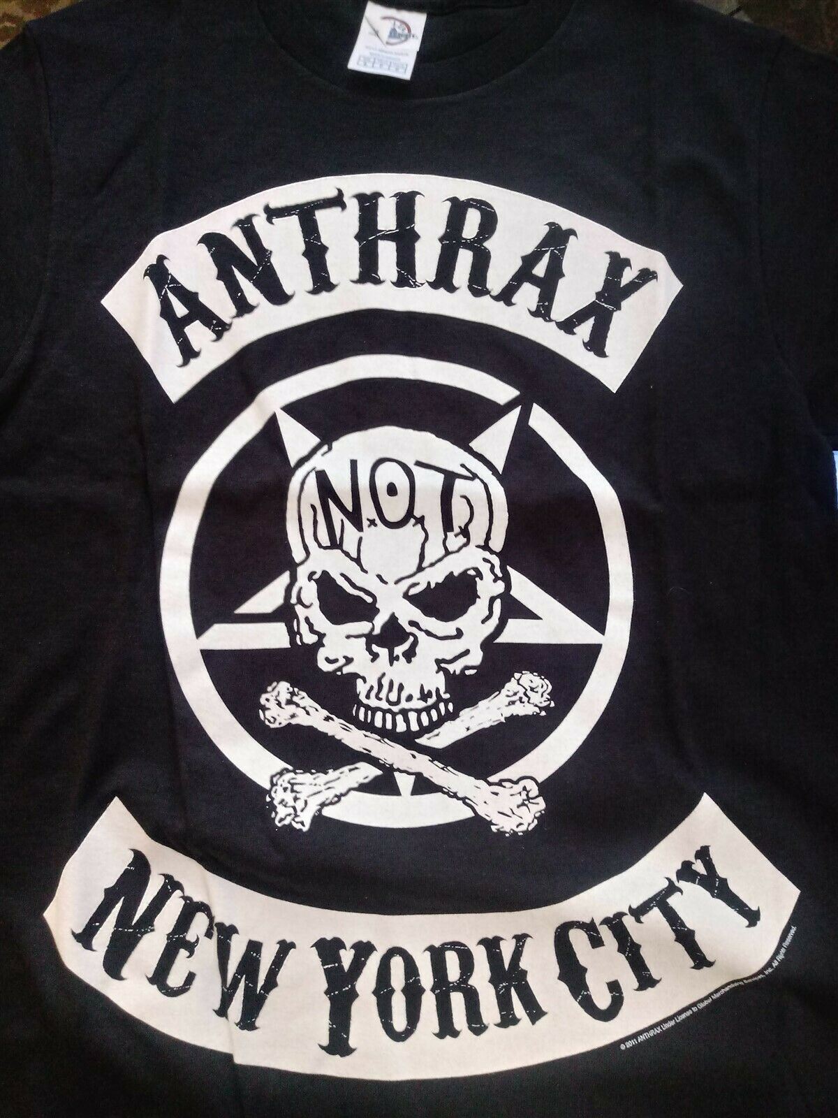 ANTHRAX - 2011 NOT Skull NYC T-shirt ~Never Worn~ Small