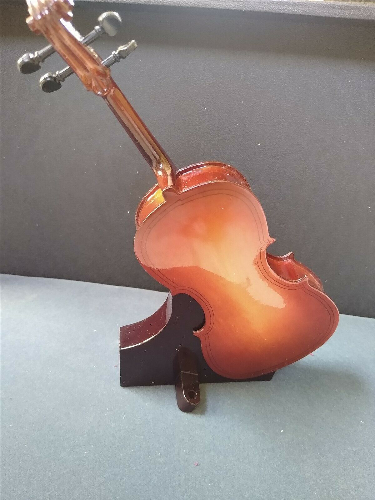 Miniature 9 Inch Replica Cello with Bow, Case, & Display Stand ~NEW~