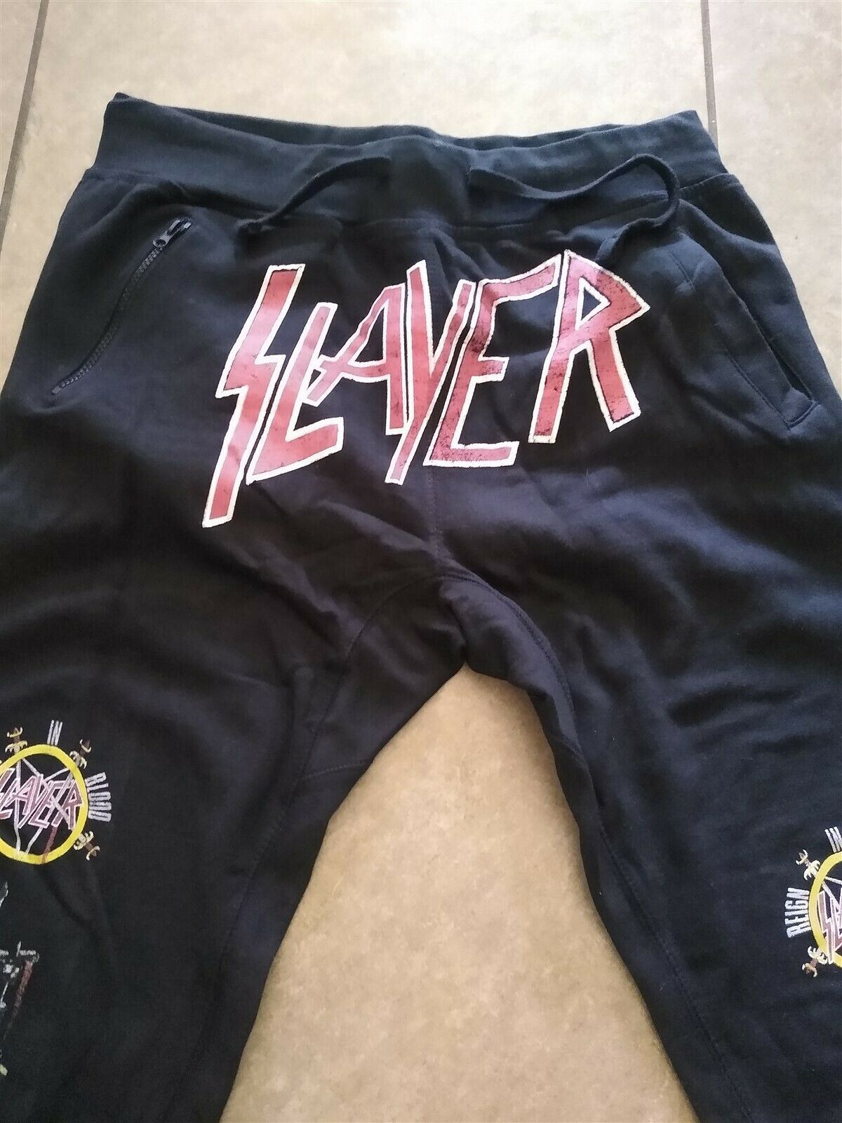SLAYER - Reign in Blood Joggers/Zipper Pant ~Never Worn~ L XL XXL XXXL