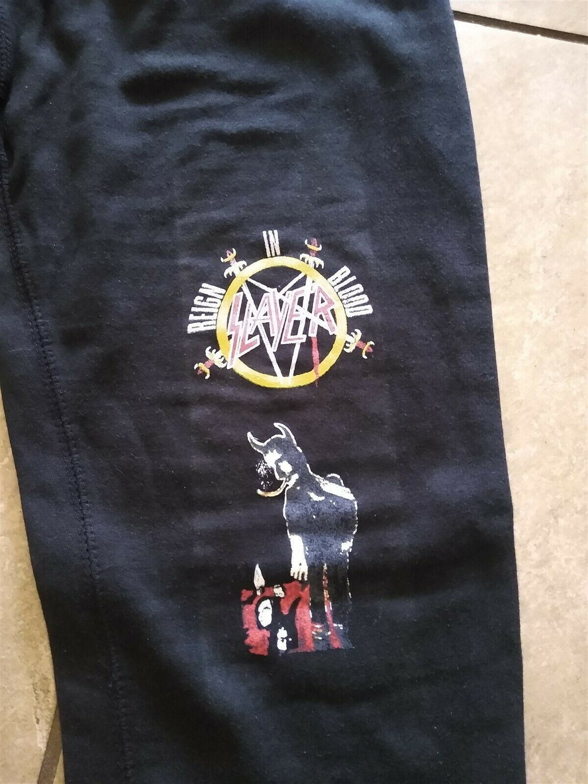 SLAYER - Reign in Blood Joggers/Zipper Pant ~Never Worn~ L XL XXL XXXL