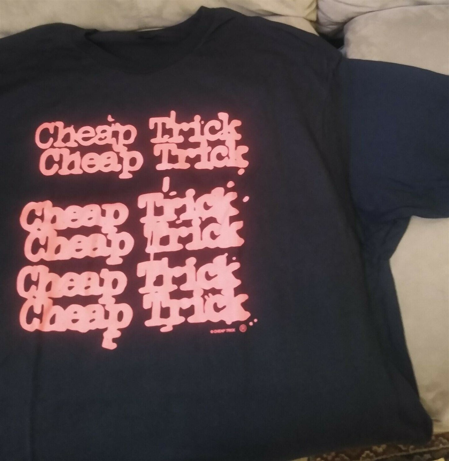 CHEAP TRICK -Red Logo on Black T-shirt ~Never Worn~ M XXXL