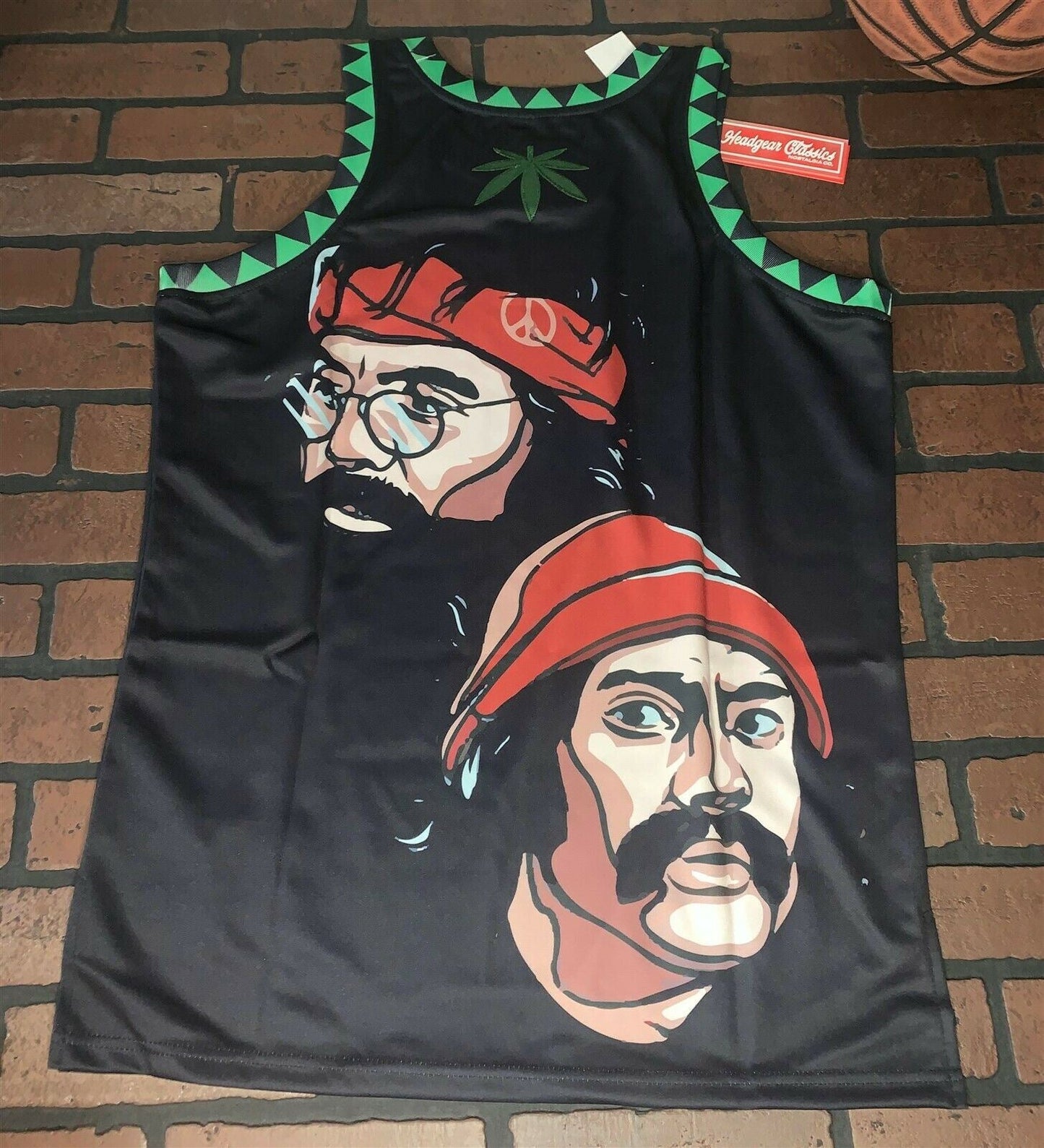 CHEECH & CHONG Headgear Classics Basketball Jersey ~Never Worn~ L