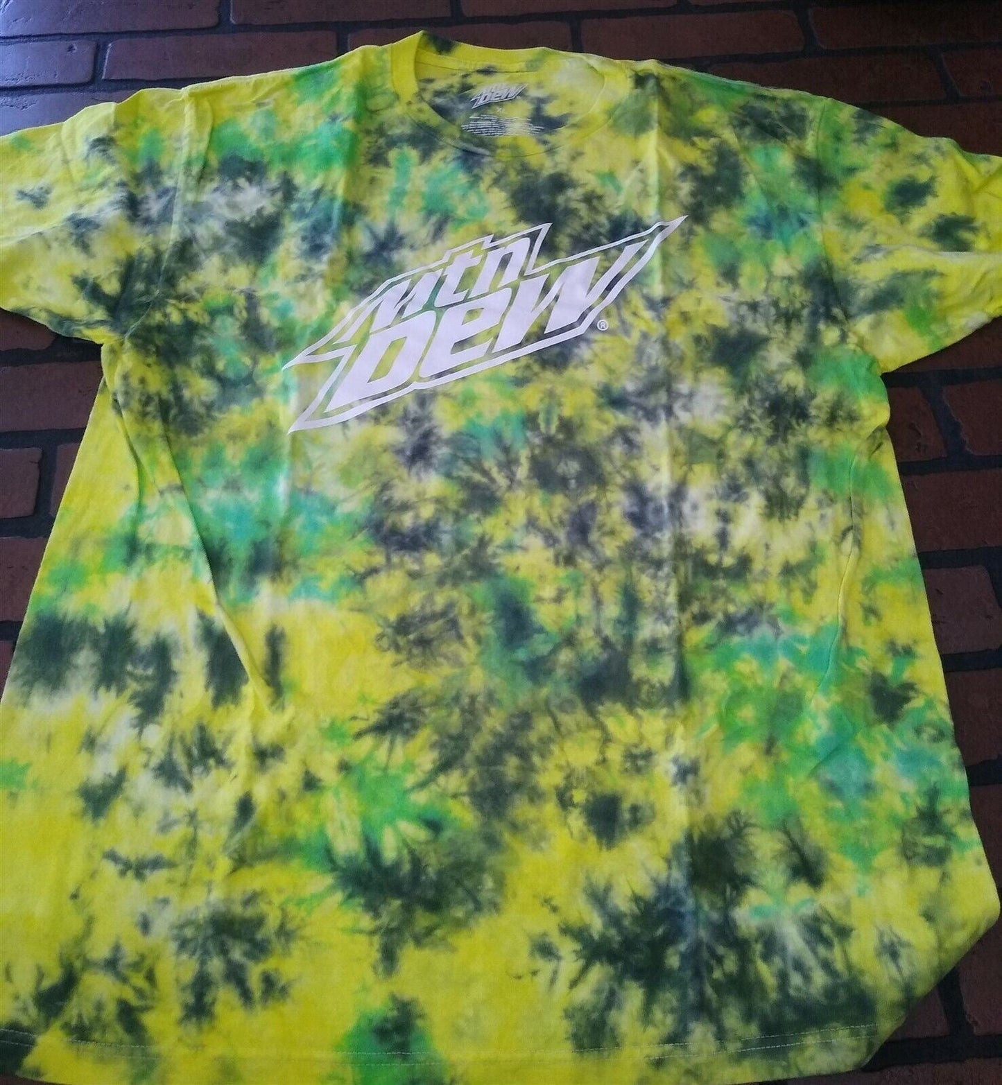 MOUNTAIN DEW Tie Dye Licensed 2021 Men's T-Shirt ~Never Worn~ XL
