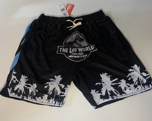 JURASSIC PARK - THE LOS WORLD Headgear Classics Basketball Shorts ~Never Worn~ L