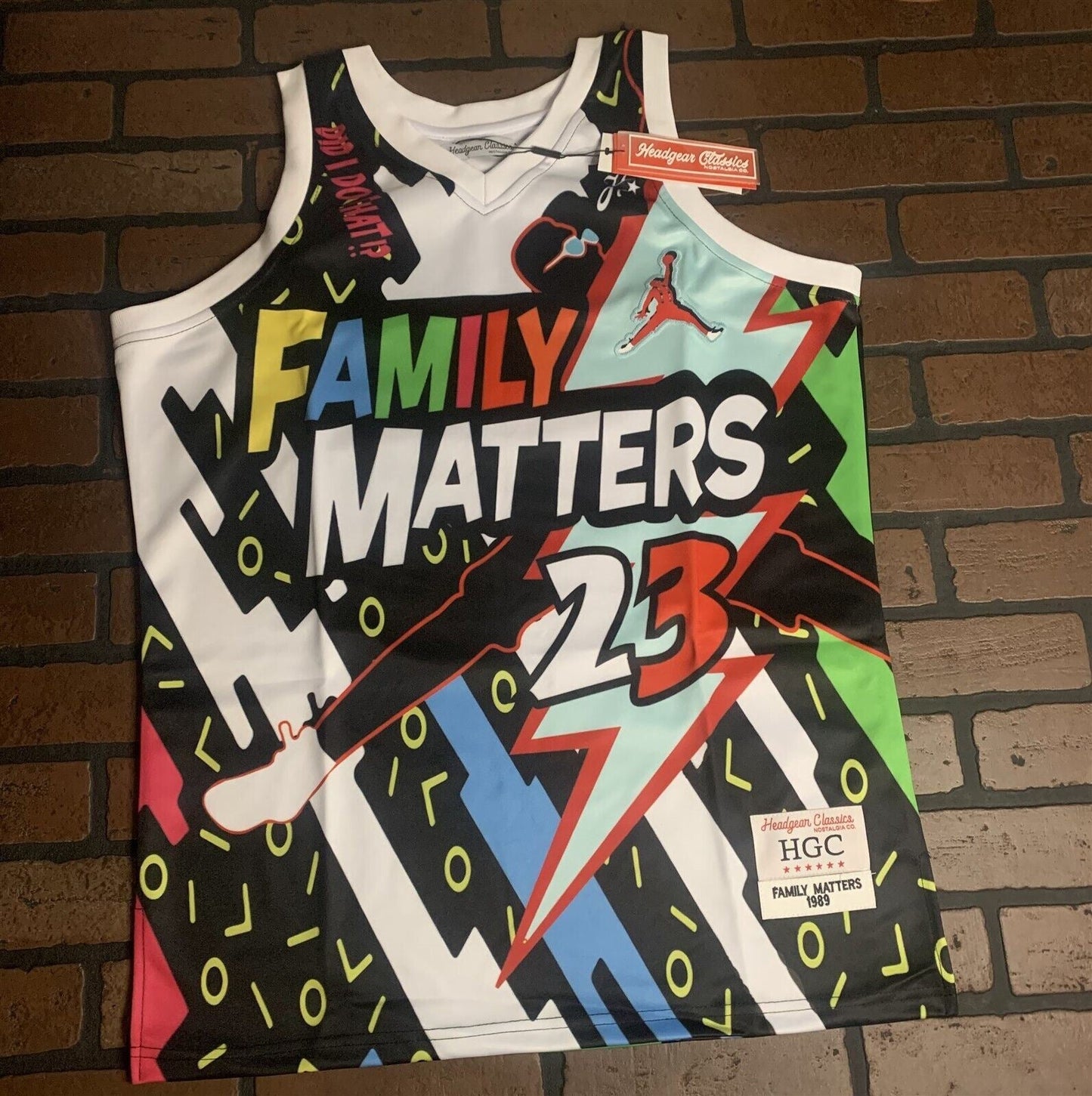URKEL FAMILY MATTERS Headgear Classics Basketball Jersey ~Never Worn~ M L XL