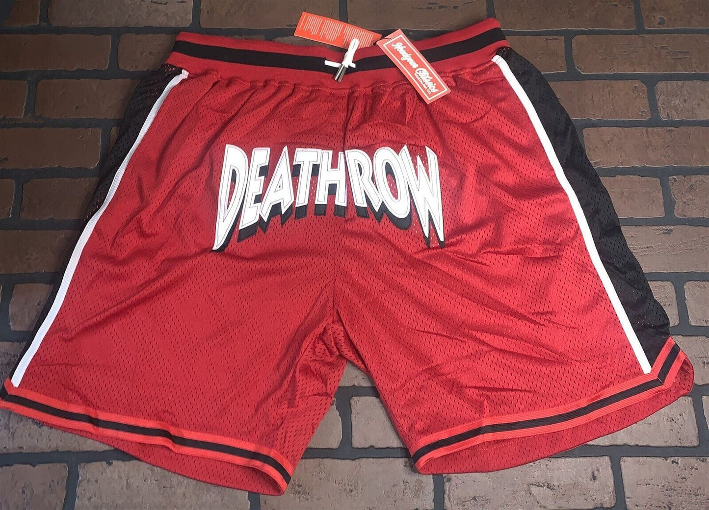DEATH ROW RECORDS Red Headgear Classics Basketball Shorts ~Never Worn~ S XL