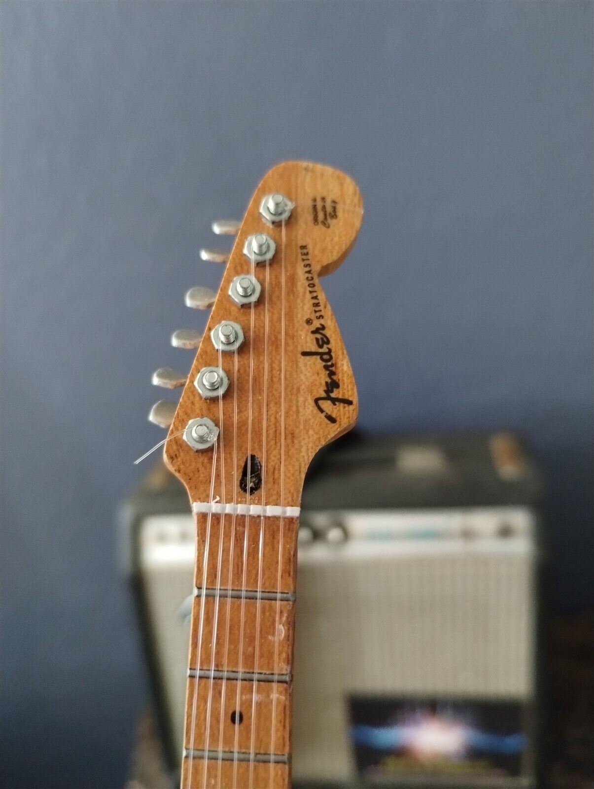 JIMMIE VAUGHAN-Custom Vintage Fender Strat 1:4 Scale Replica Guitar ~Axe Heaven~