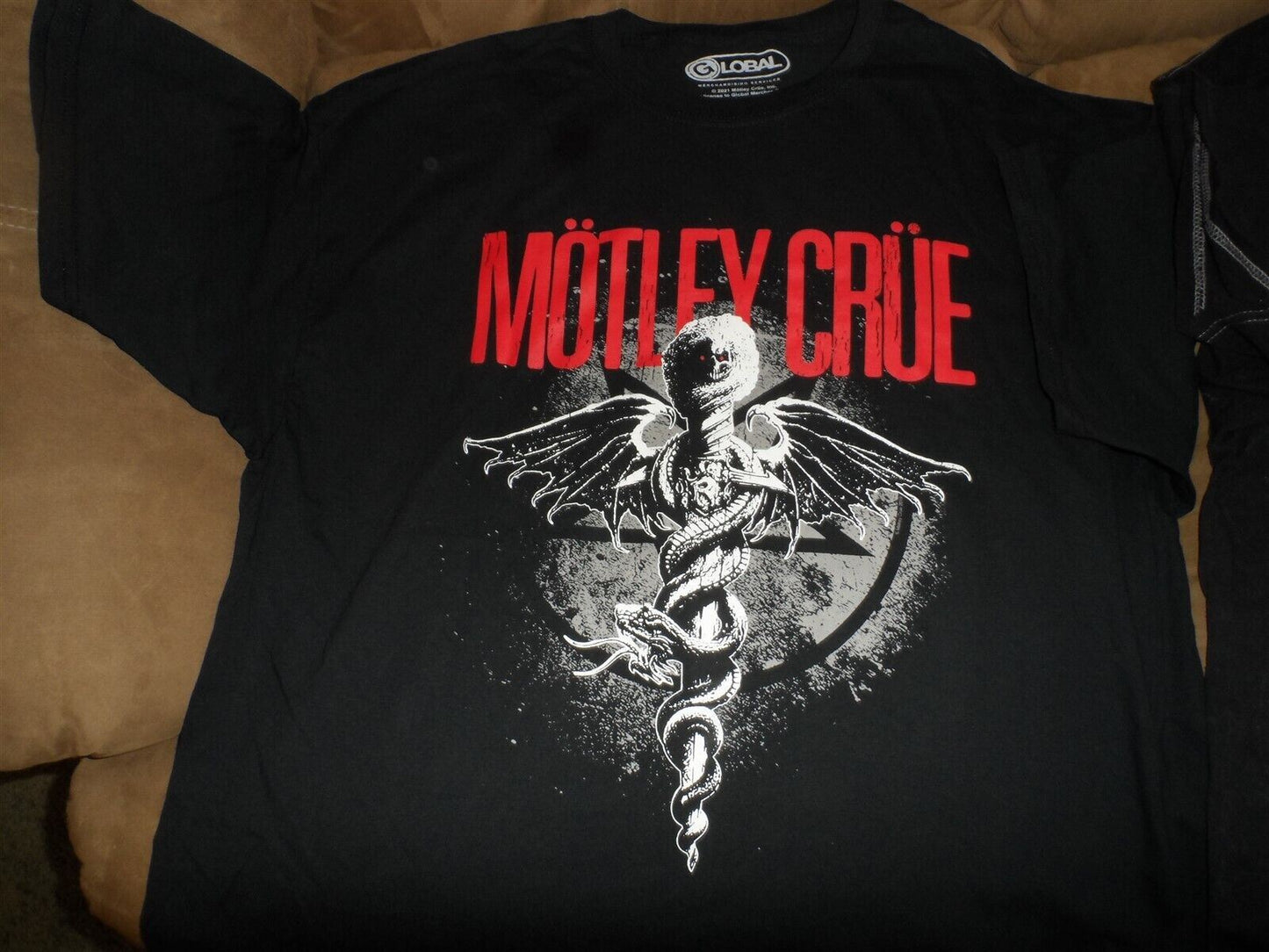 MOTLEY CRUE - 2021 Dr. Feelgood Licensed Black T-shirt ~Never Worn~ XL