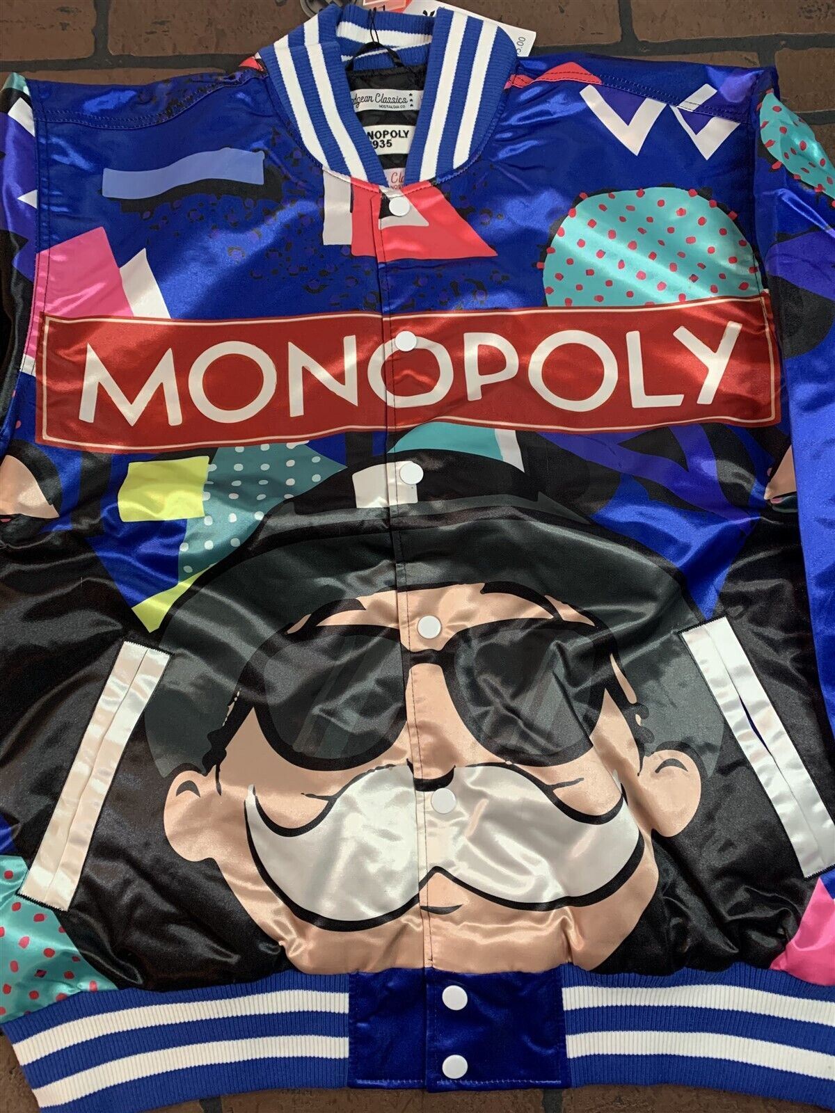 MONOPOLY Headgear Classics Streetwear Jacket~Never Worn~L XL