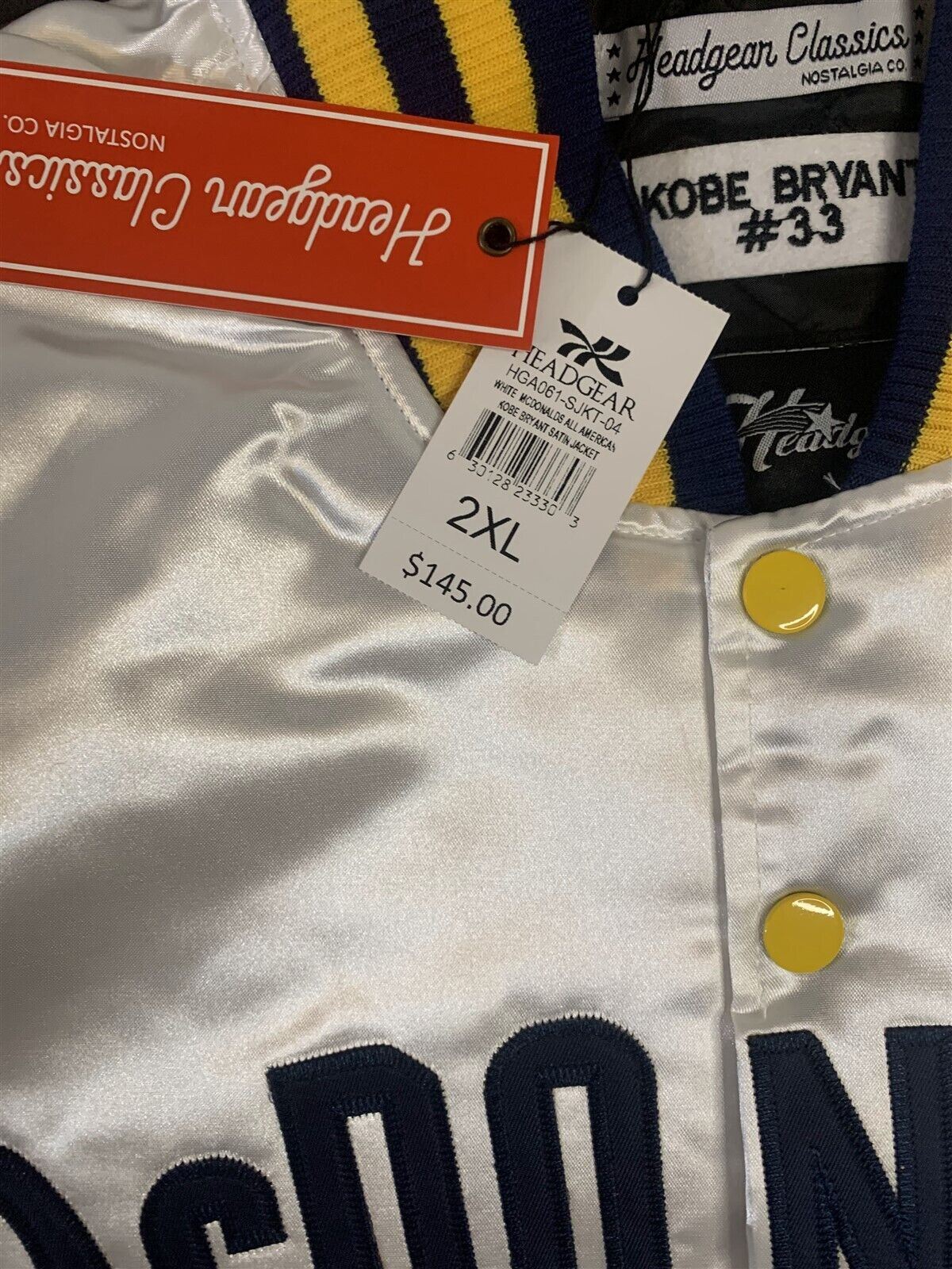 KOBE ALL AMERICAN Headgear Classics Streetwear Jacket ~Never Worn~ 2XL