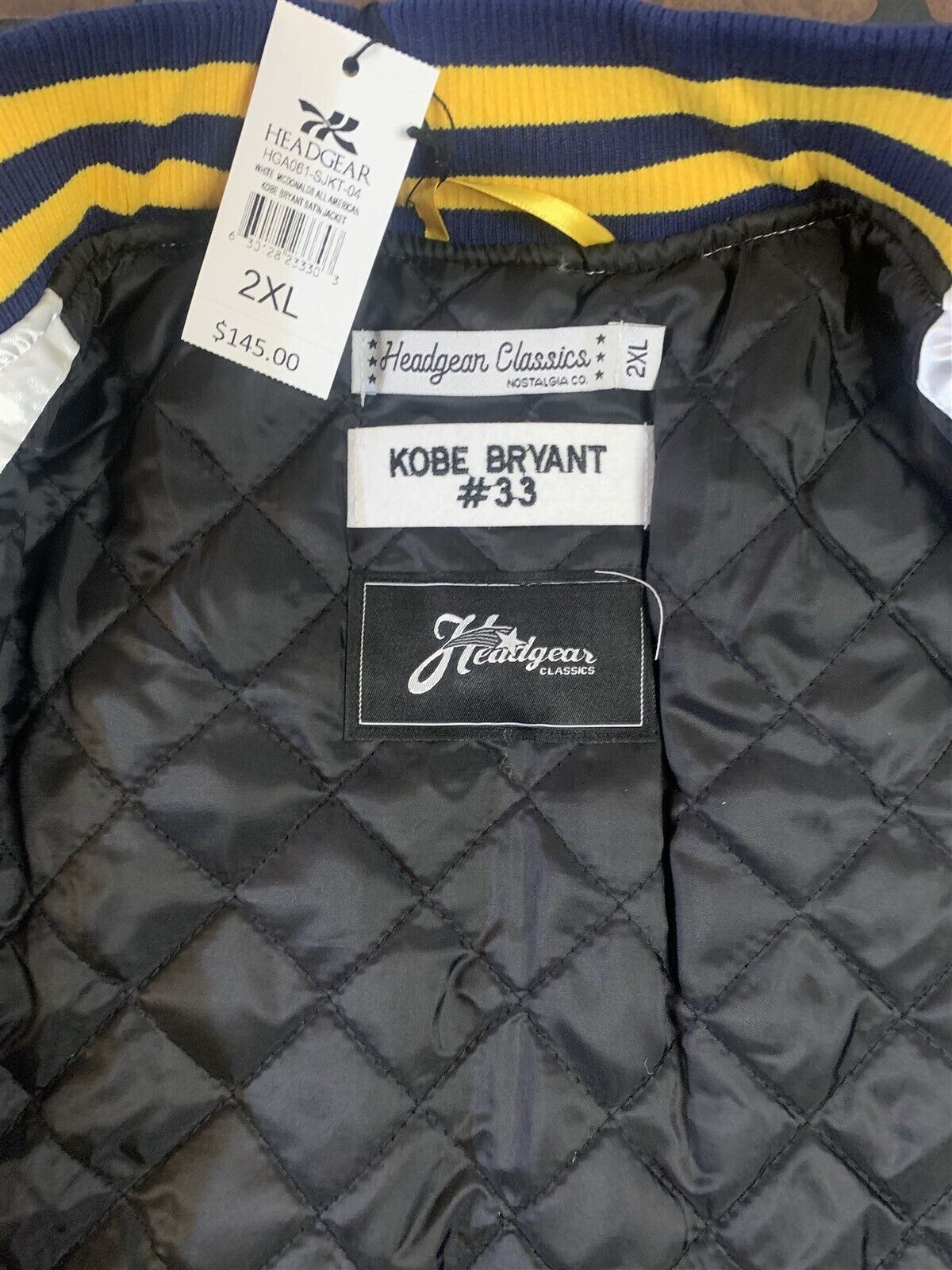 KOBE ALL AMERICAN Headgear Classics Streetwear Jacket ~Never Worn~ 2XL