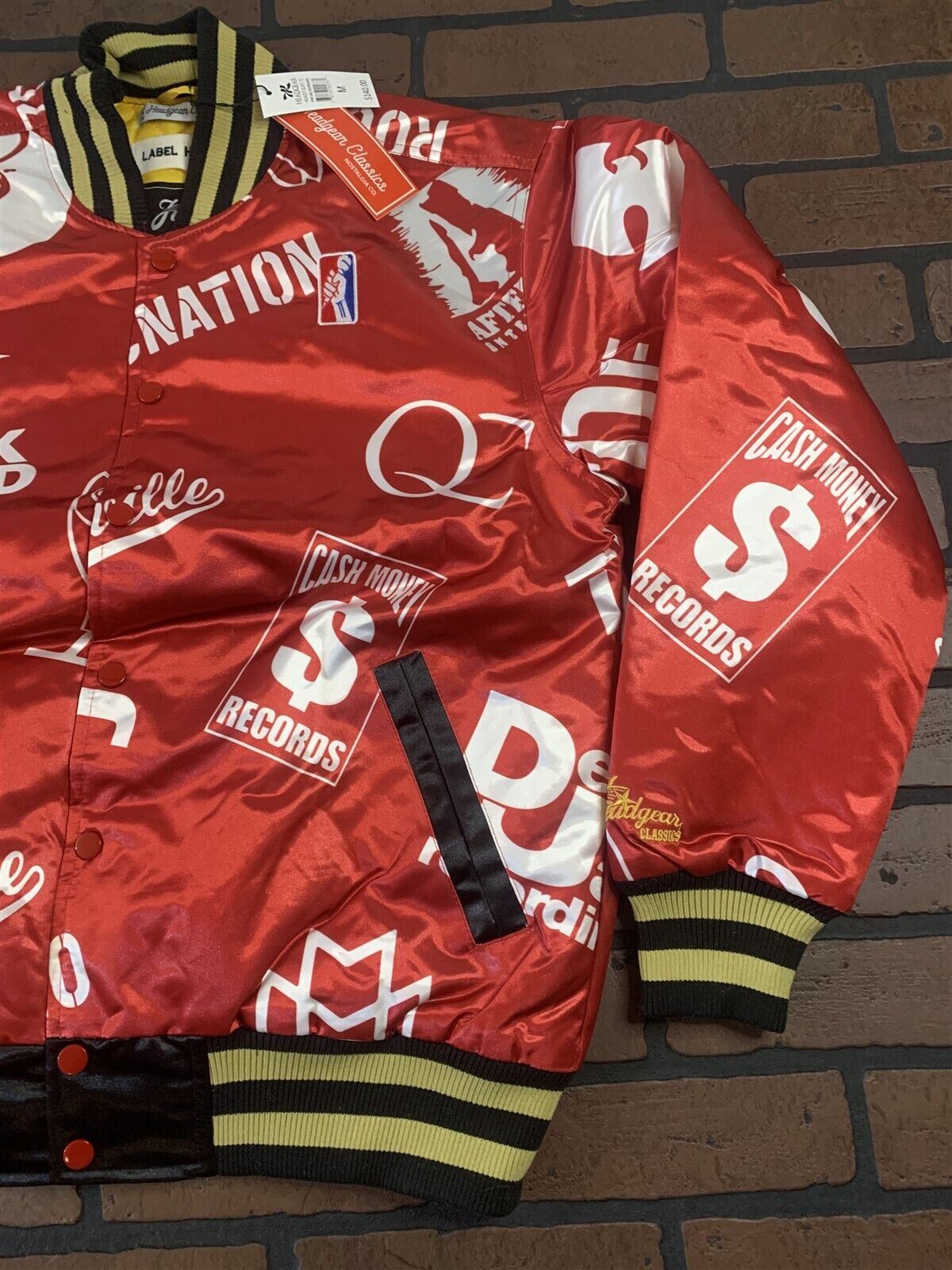 CASH MONEY and more Hip Hop RECORDS Headgear Classics Streetwear Jacket~Never Worn~ M L