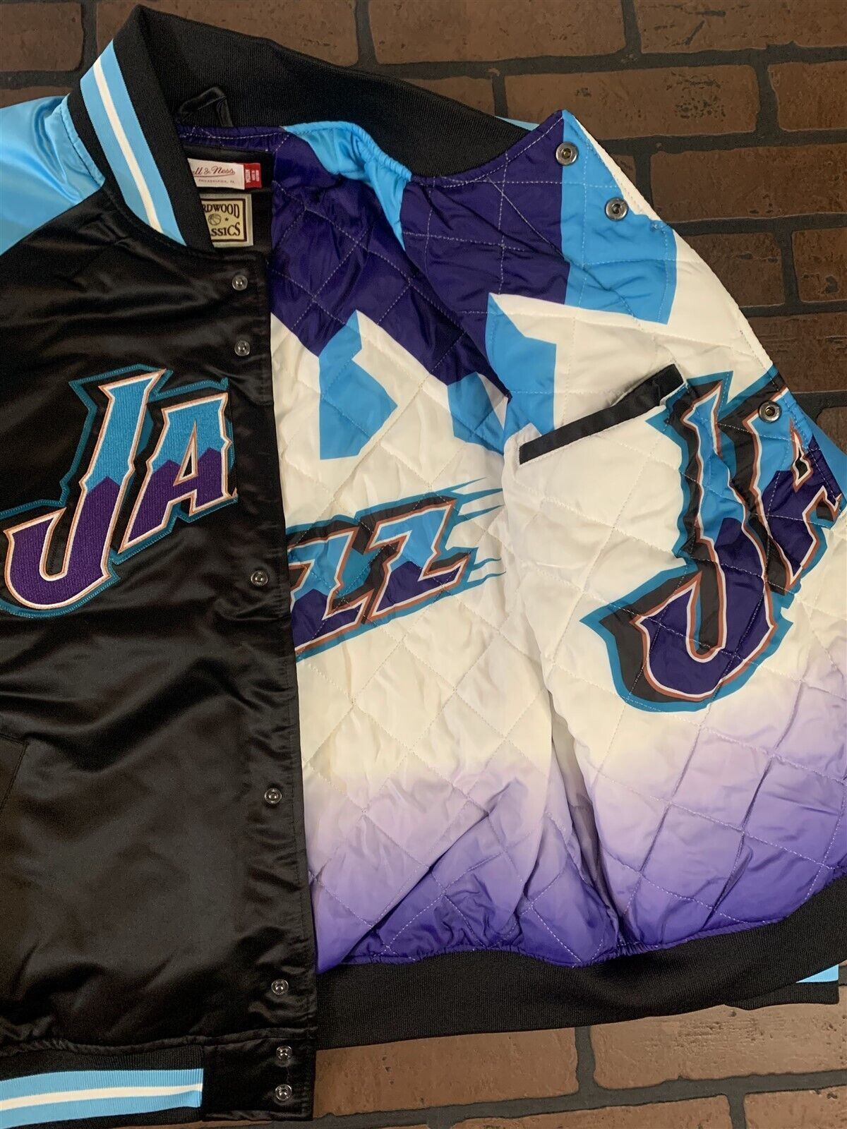 UTAH JAZZ Mitchell & Ness Special Script Heavyweight Jacket S M L 2XL
