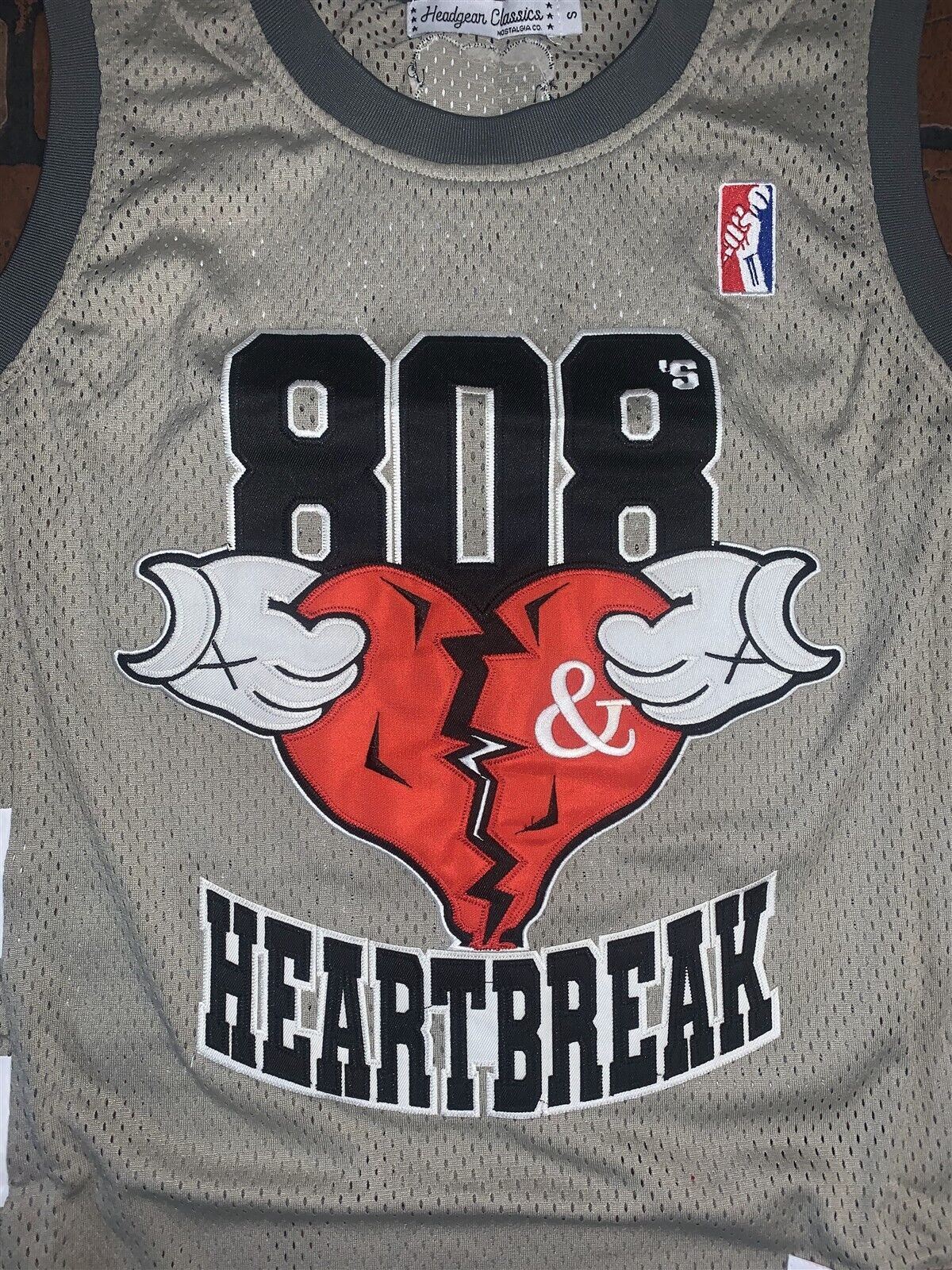 KANYE 808 & HEARTBREAK Headgear Classics Basketball Jersey~NeverWorn~S M L XL2XL