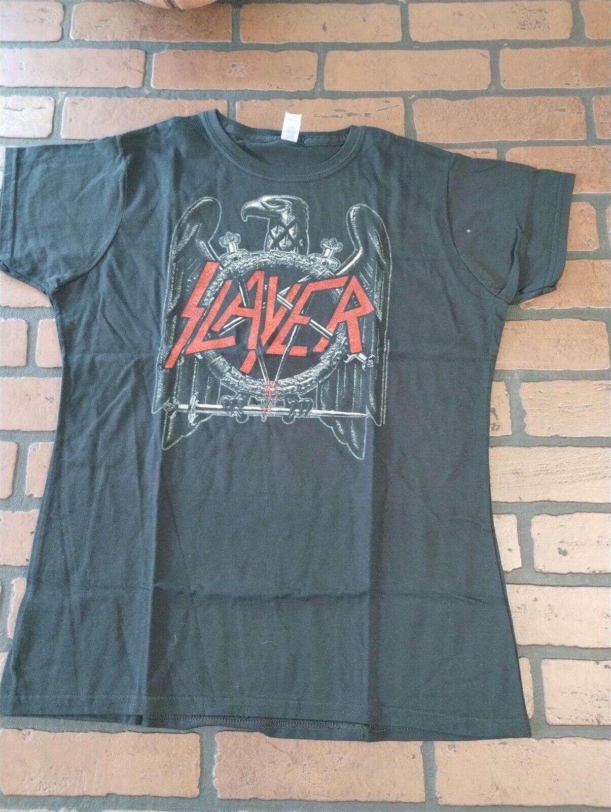 SLAYER - Black Eagle Distressed Women's T-shirt ~Never Worn~ XXL