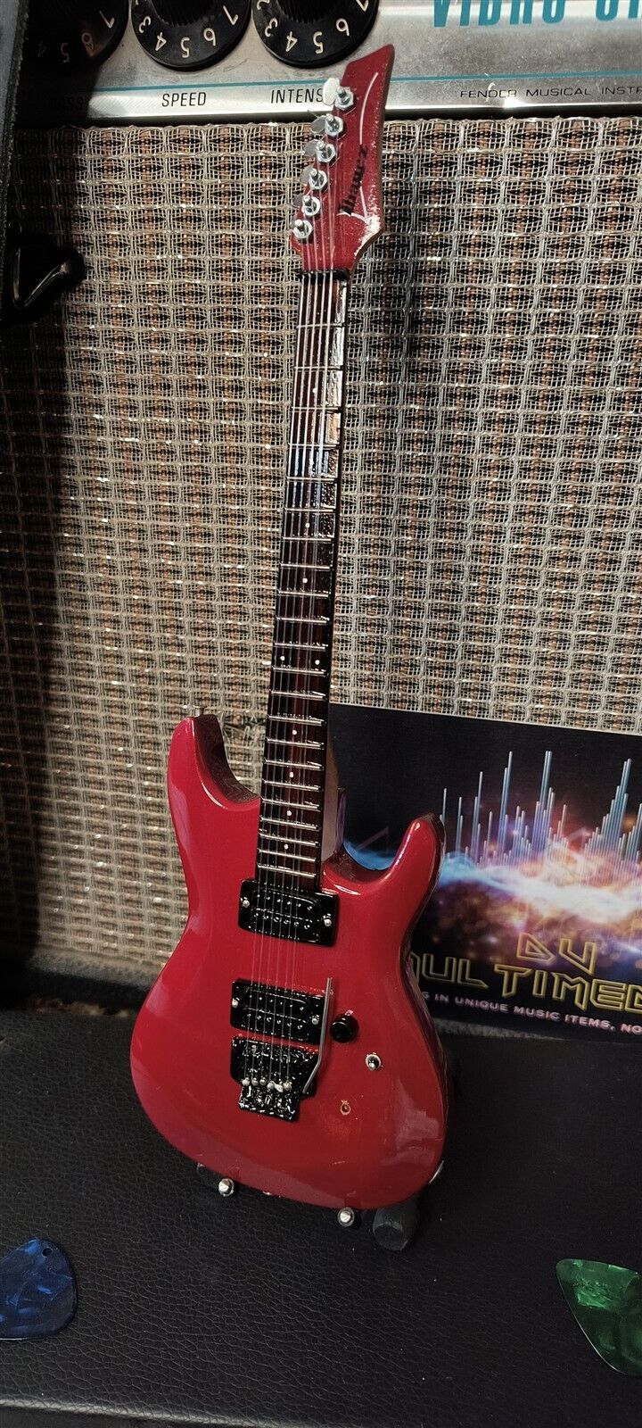 JOE SATRIANI-Signature Candy Apple Red Ibanez 1:4Scale Replica Guitar~Axe Heaven