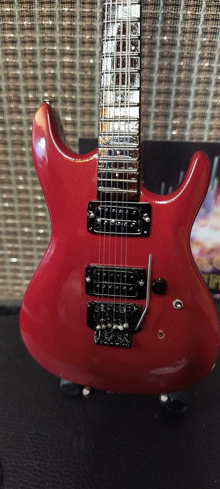 JOE SATRIANI-Signature Candy Apple Red Ibanez 1:4Scale Replica Guitar~Axe Heaven
