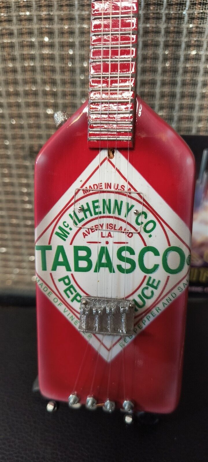 MICHAEL ANTHONY (Van Halen)-Tabasco Bass Licensed Guitar 1:4 Scale ~Axe Heaven~