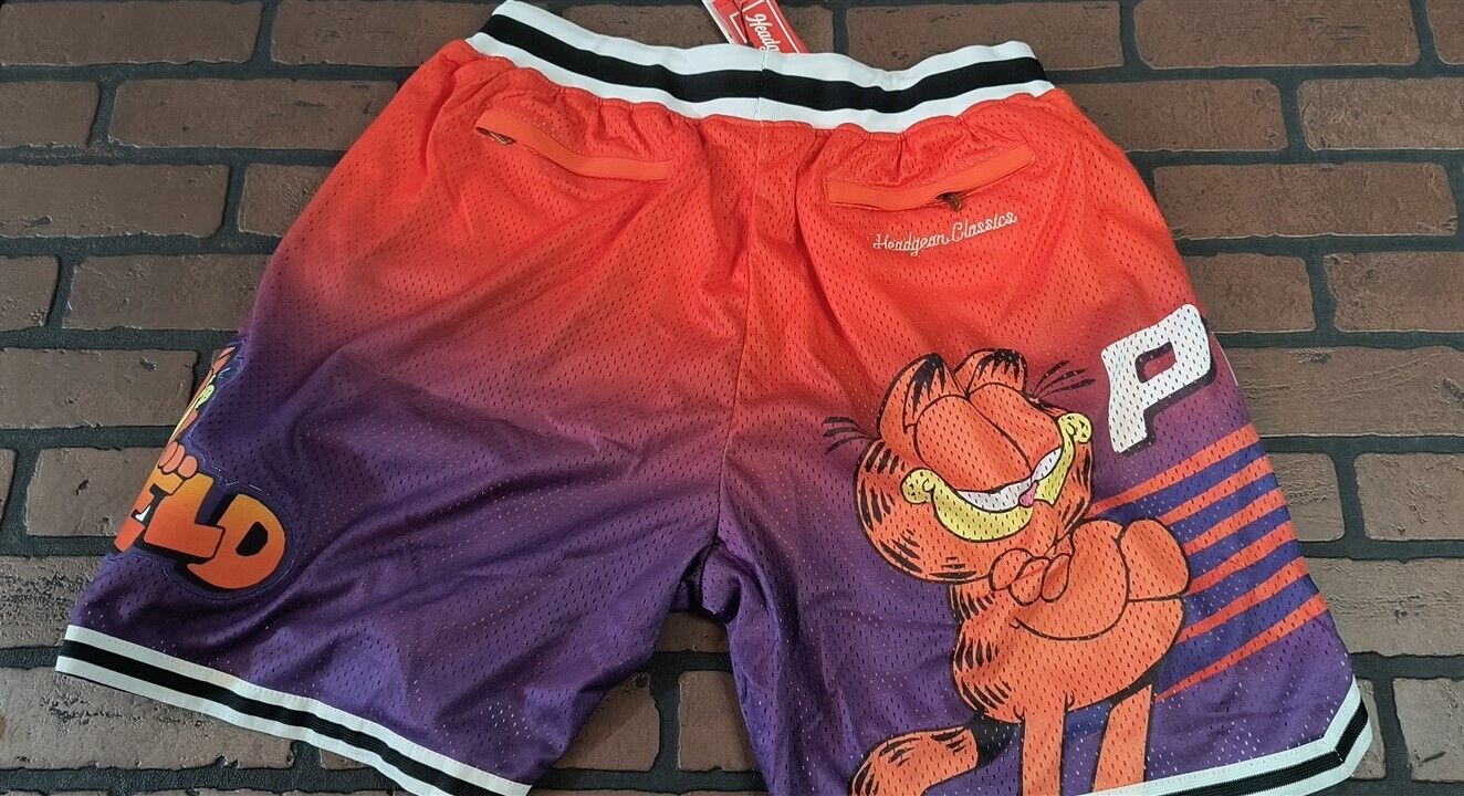 GARFIELD /PHX SUNS Headgear Classics ORNG Basketball Shorts ~Never Worn~M XL 2XL