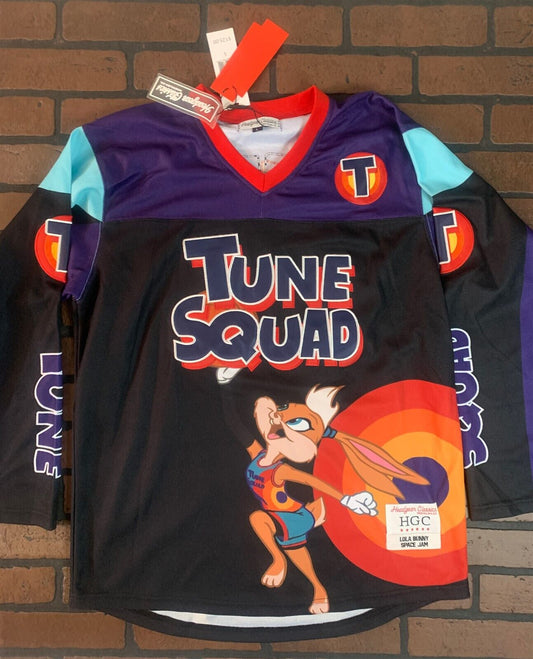 TUNE SQUAD Lola Bunny Headgear Classics Hockey Purp Jersey~Never Worn~M L XL 2X