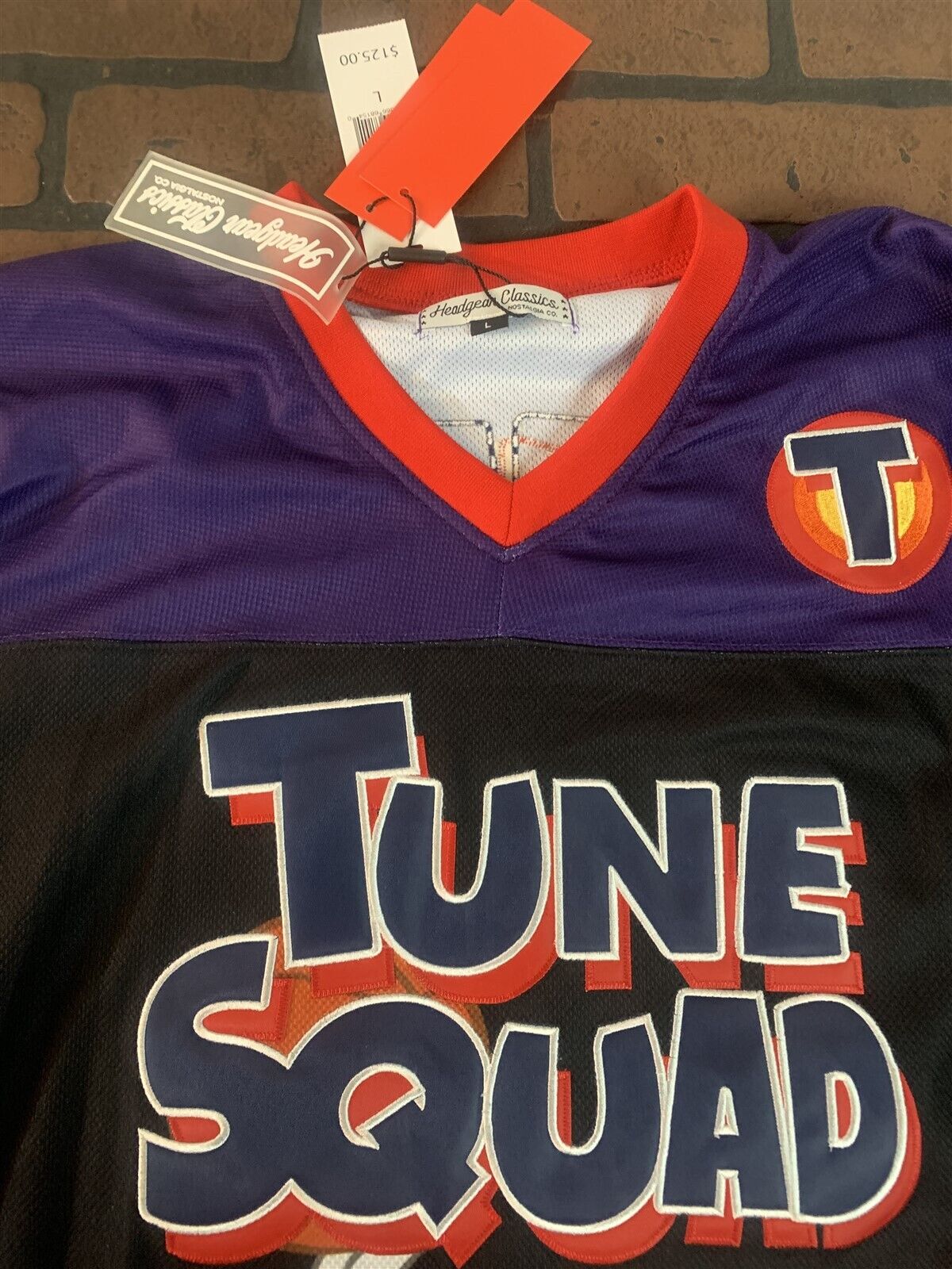 TUNE SQUAD Lola Bunny Headgear Classics Hockey Purp Jersey~Never Worn~M L XL 2X