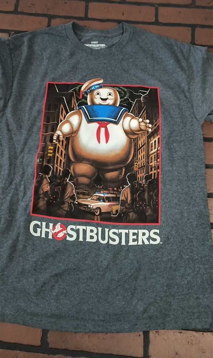 GHOSTBUSTERS STAY PUFT MARSHMALLOW MAN- 2022 Gray T-shirt ~Licensed / New~ L XL