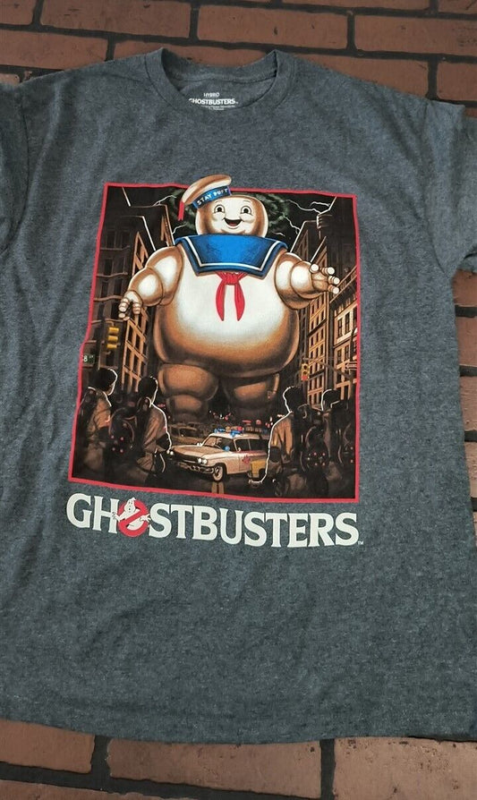 GHOSTBUSTERS STAY PUFT MARSHMALLOW MAN- 2022 Gray T-shirt ~Licensed / New~ L XL