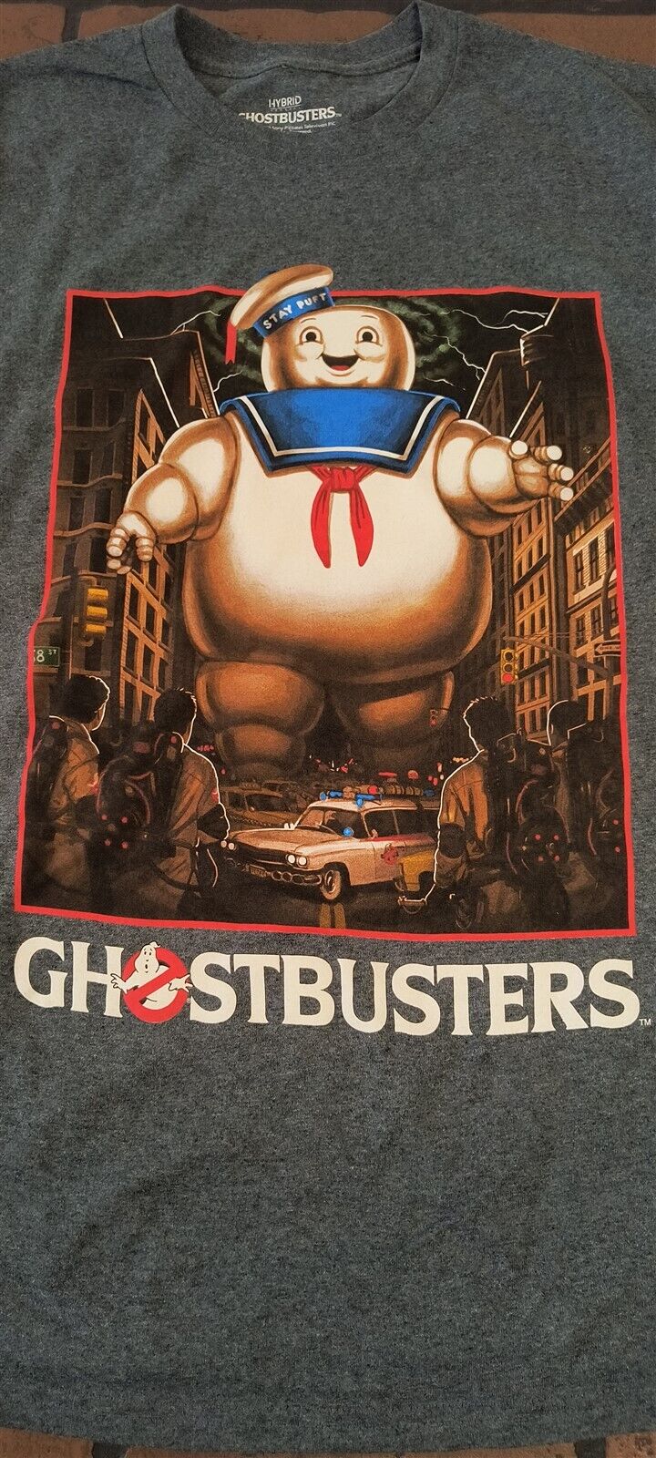 GHOSTBUSTERS STAY PUFT MARSHMALLOW MAN- 2022 Gray T-shirt ~Licensed / New~ L XL