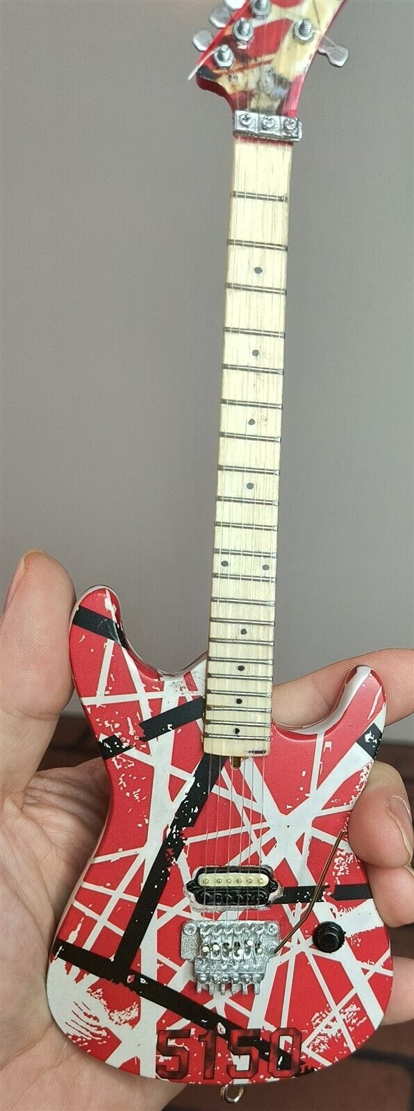 EDDIE VAN HALEN- Red/White "5150" 1:4 Scale Replica Guitar ~Licensed~