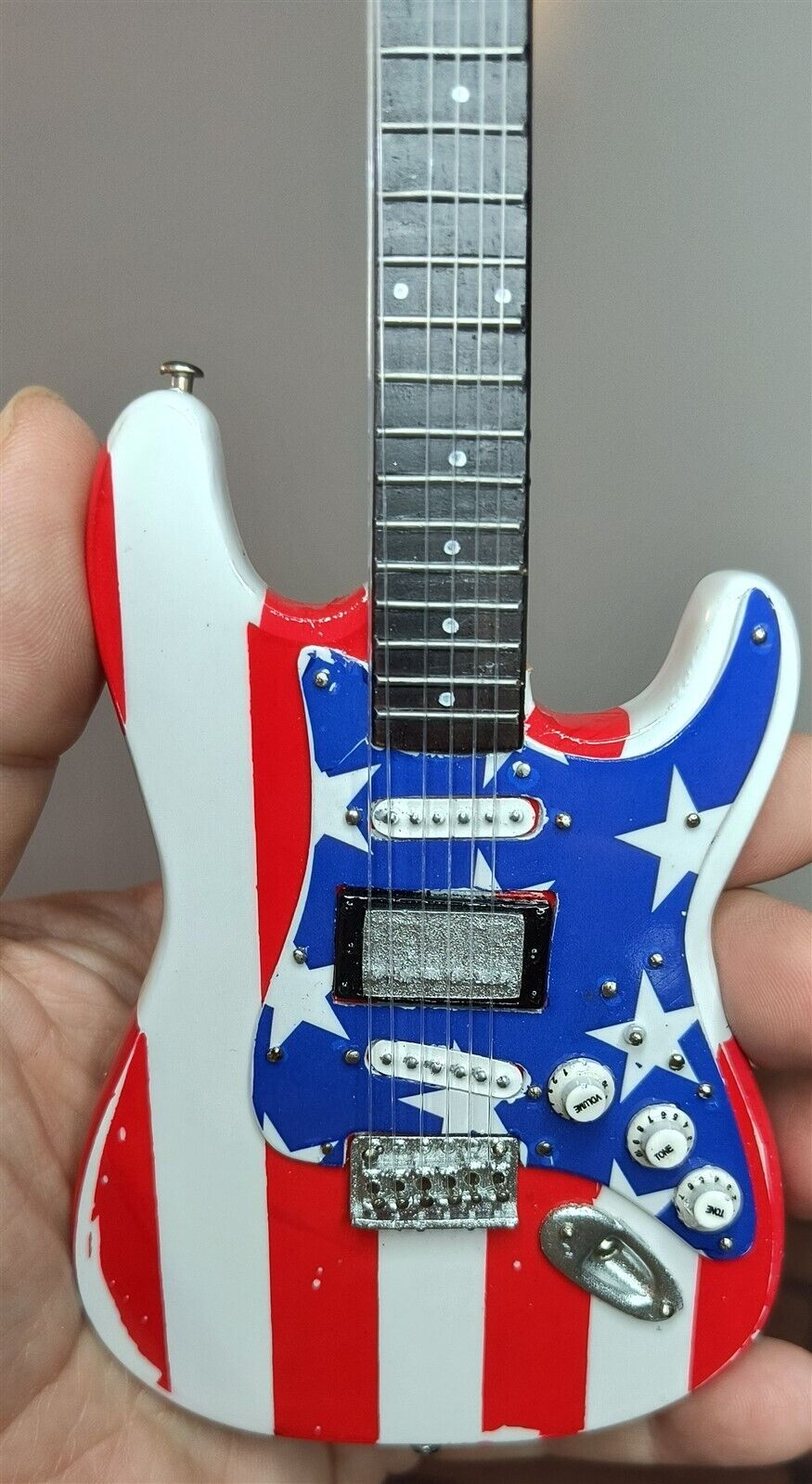 WAYNE KRAMER - Stars N' Stripes Fender Strat 1:4 Scale Replica Guitar~Axe Heaven