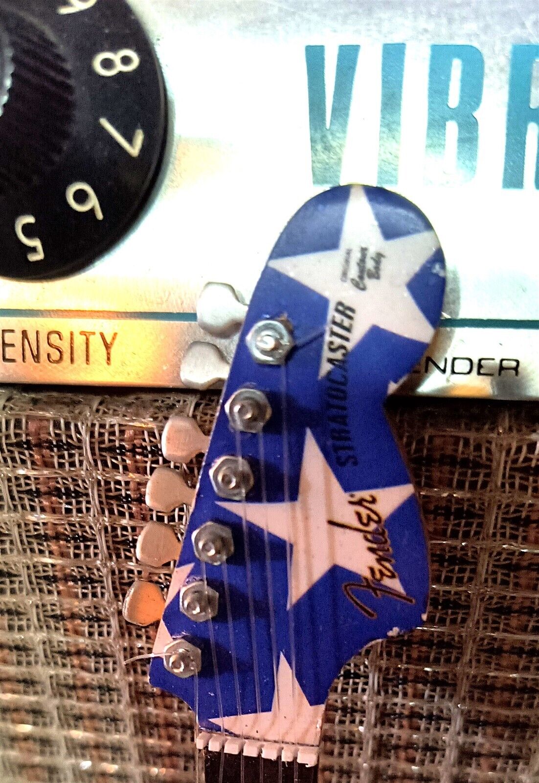 WAYNE KRAMER - Stars N' Stripes Fender Strat 1:4 Scale Replica Guitar~Axe Heaven