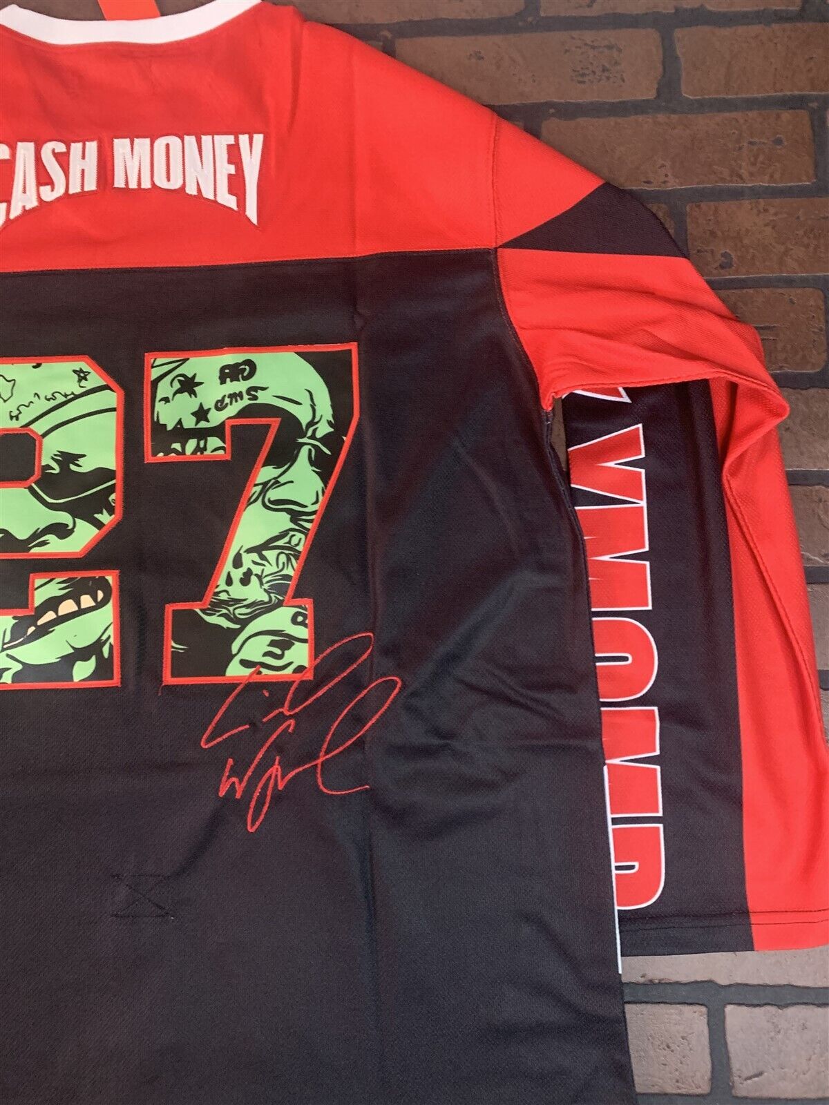 CASH MONEY Headgear Classics Hockey Red Jersey ~Never Worn~