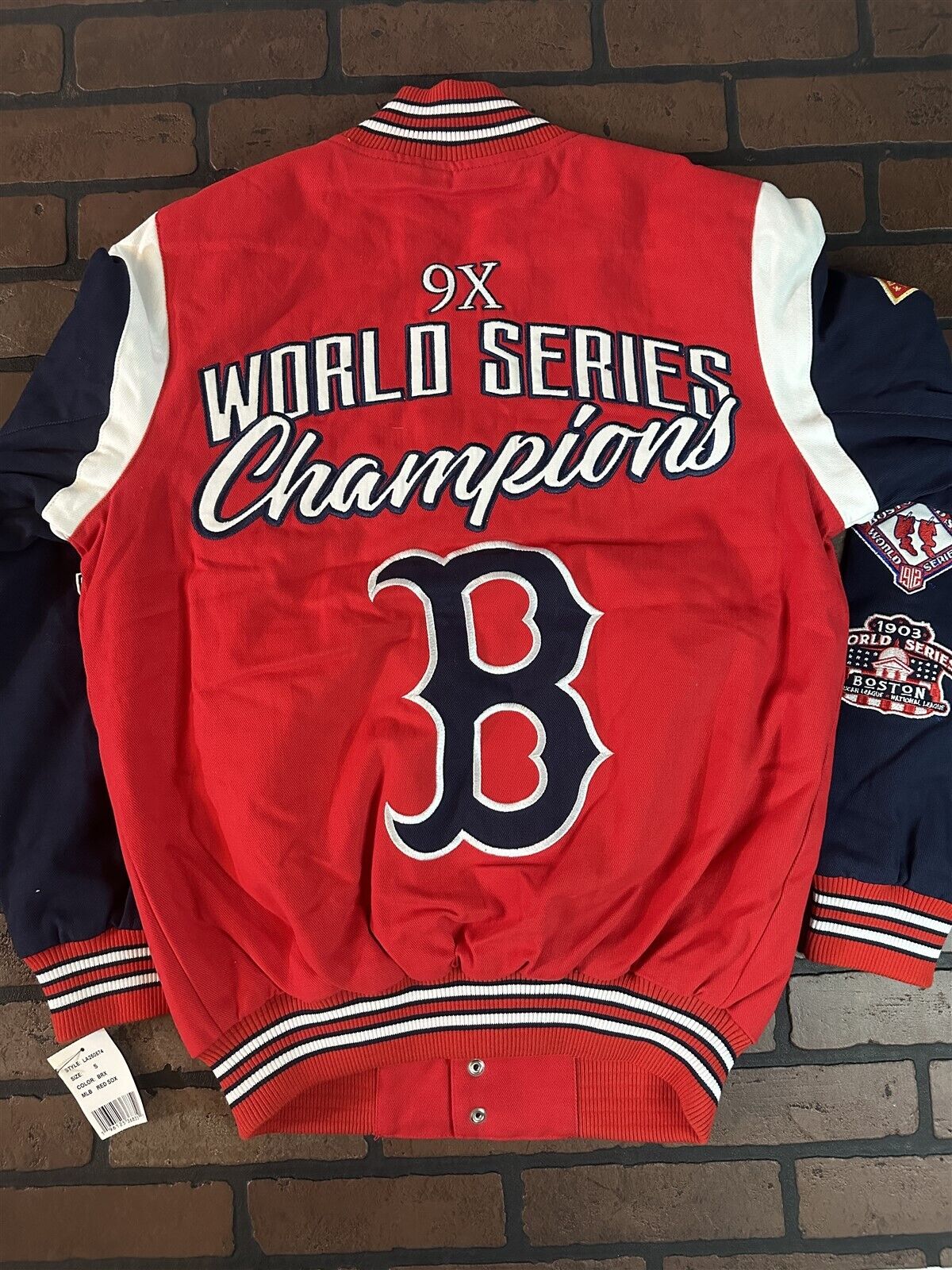 BOSTON RED SOX G-III 9X World Series Varsity Jacket~Never Worn~S M L XL 2XL