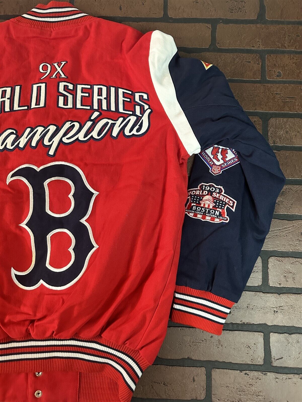 BOSTON RED SOX G-III 9X World Series Varsity Jacket~Never Worn~S M L XL 2XL