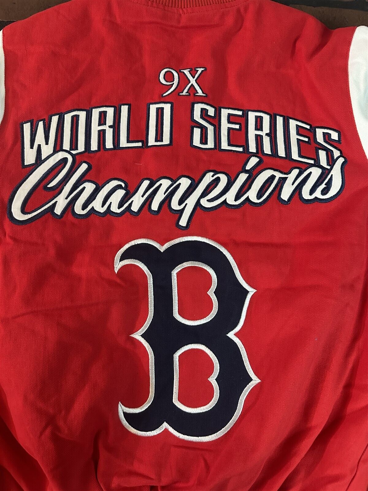 BOSTON RED SOX G-III 9X World Series Varsity Jacket~Never Worn~S M L XL 2XL