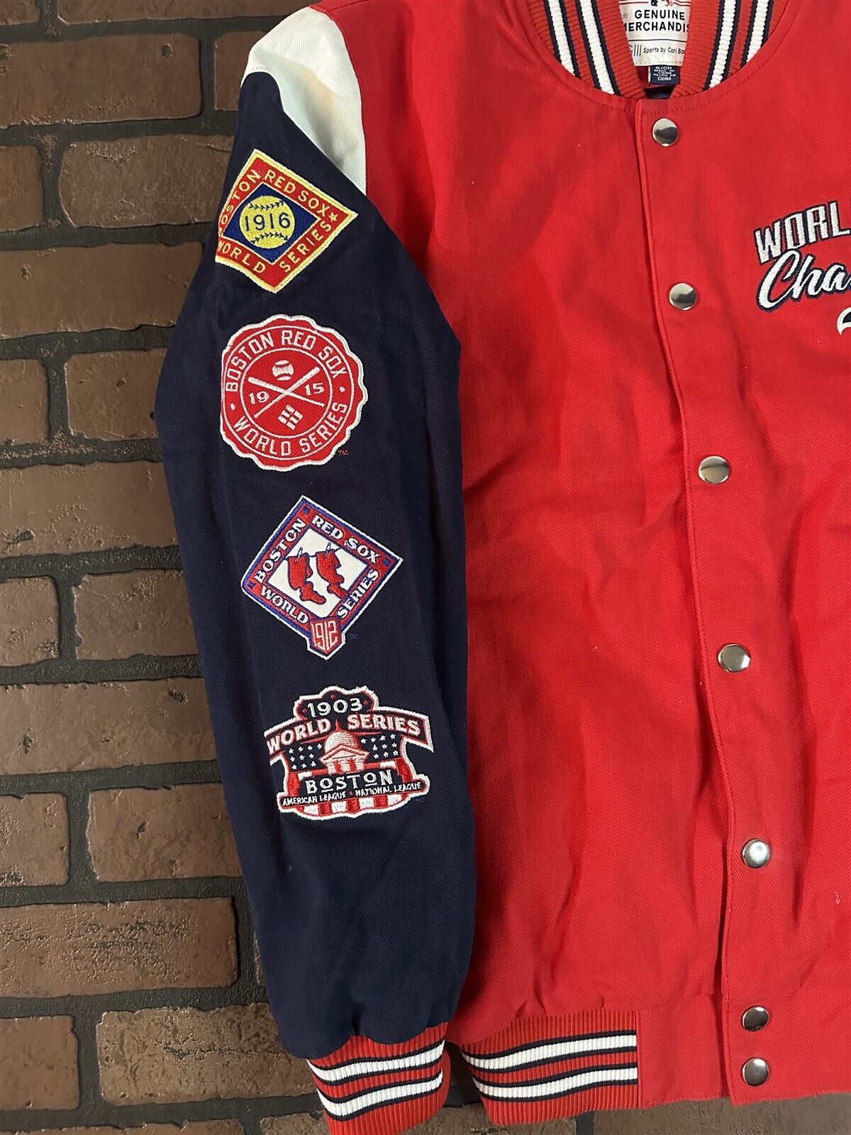 BOSTON RED SOX G-III 9X World Series Varsity Jacket~Never Worn~S M L XL 2XL