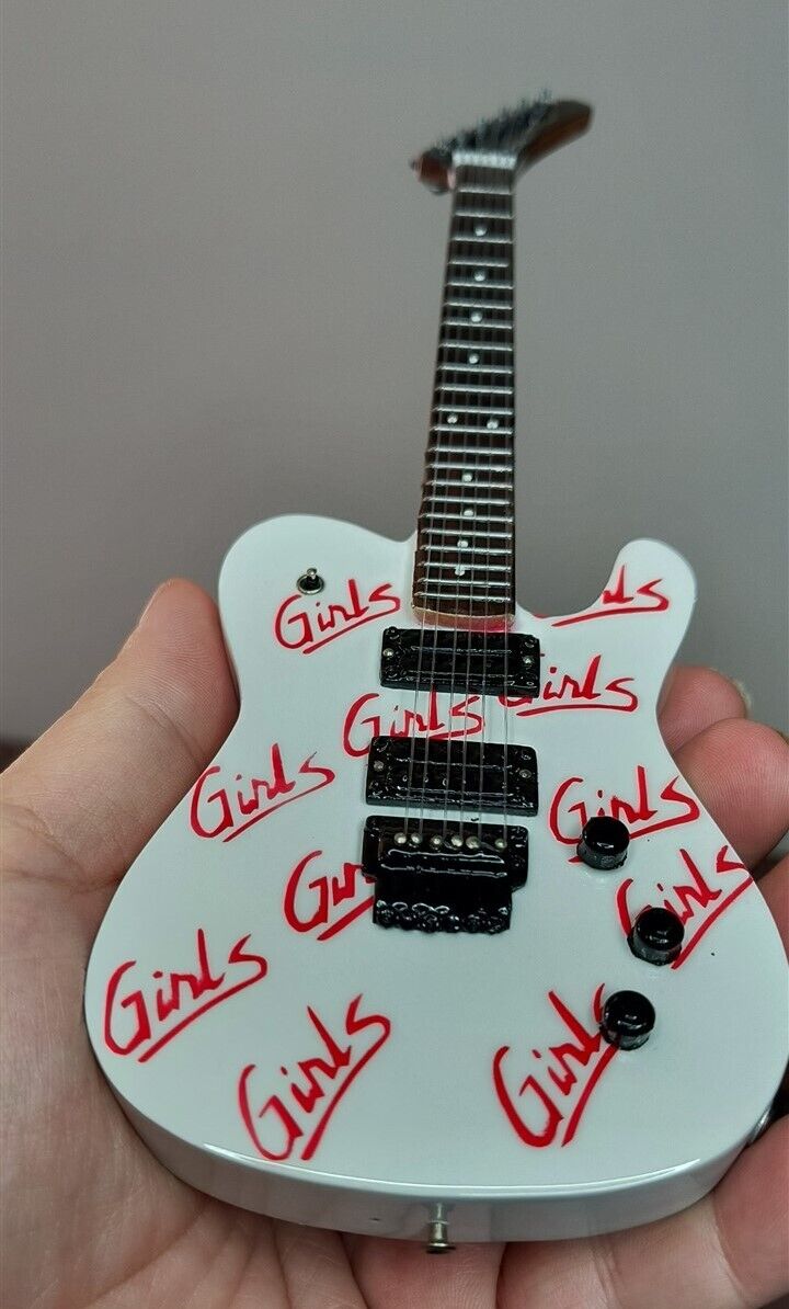 MICK MARS - Signature White Girls x3 1:4 Scale Replica Guitar ~Axe Heaven~