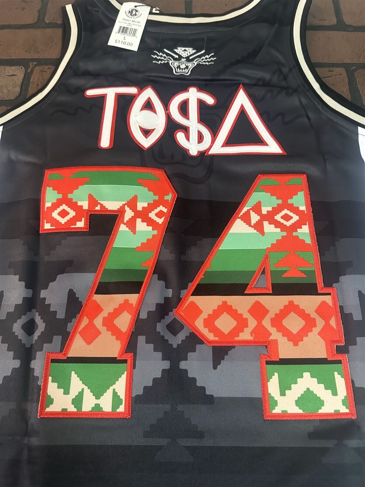 TRIBAL TISA Black Headgear Classics Basketball Jersey ~Never Worn~ L