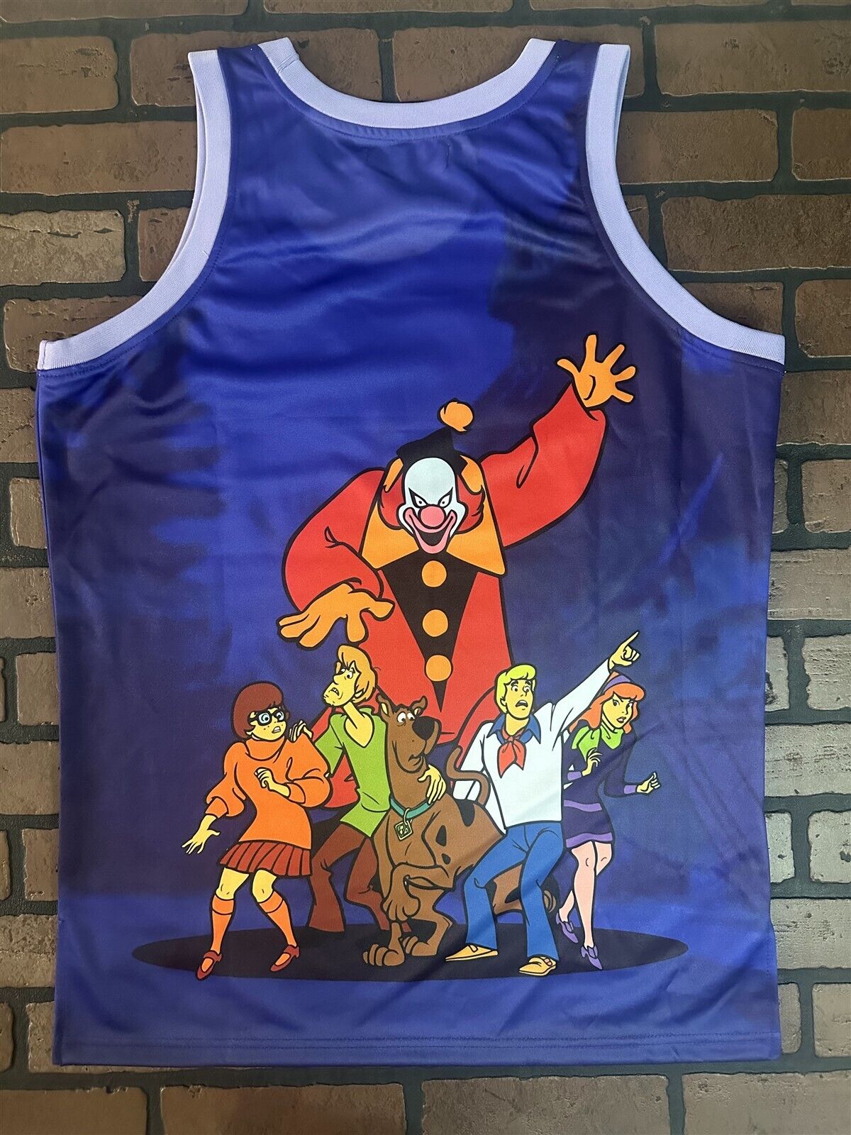 SCOOBY DOO & Mystery Machine Headgear Classics Basketball Jersey~Never Worn~L XL