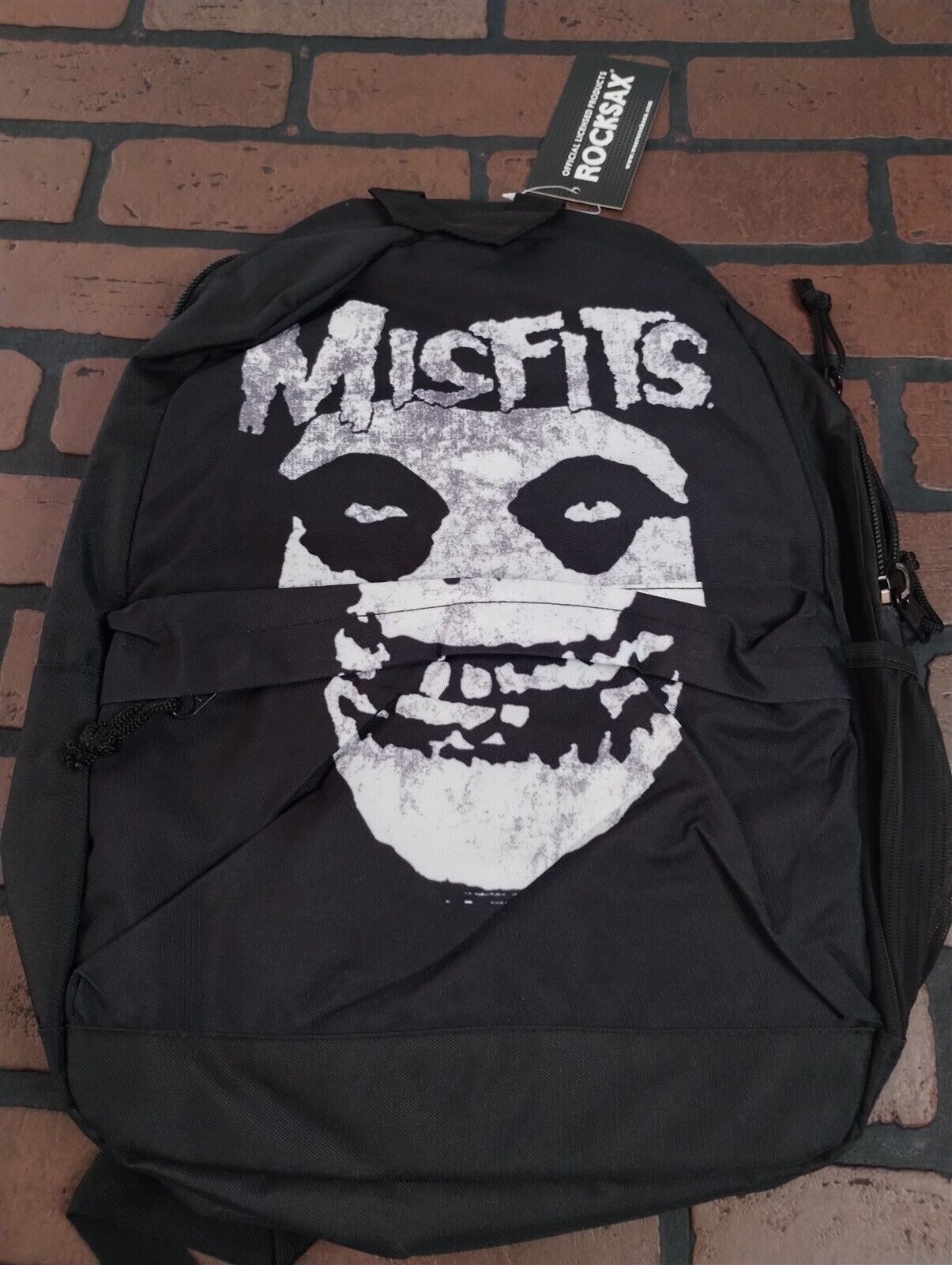 MISFITS - Glow in the Dark Fiend Rocksax Classic Backpack ~New~