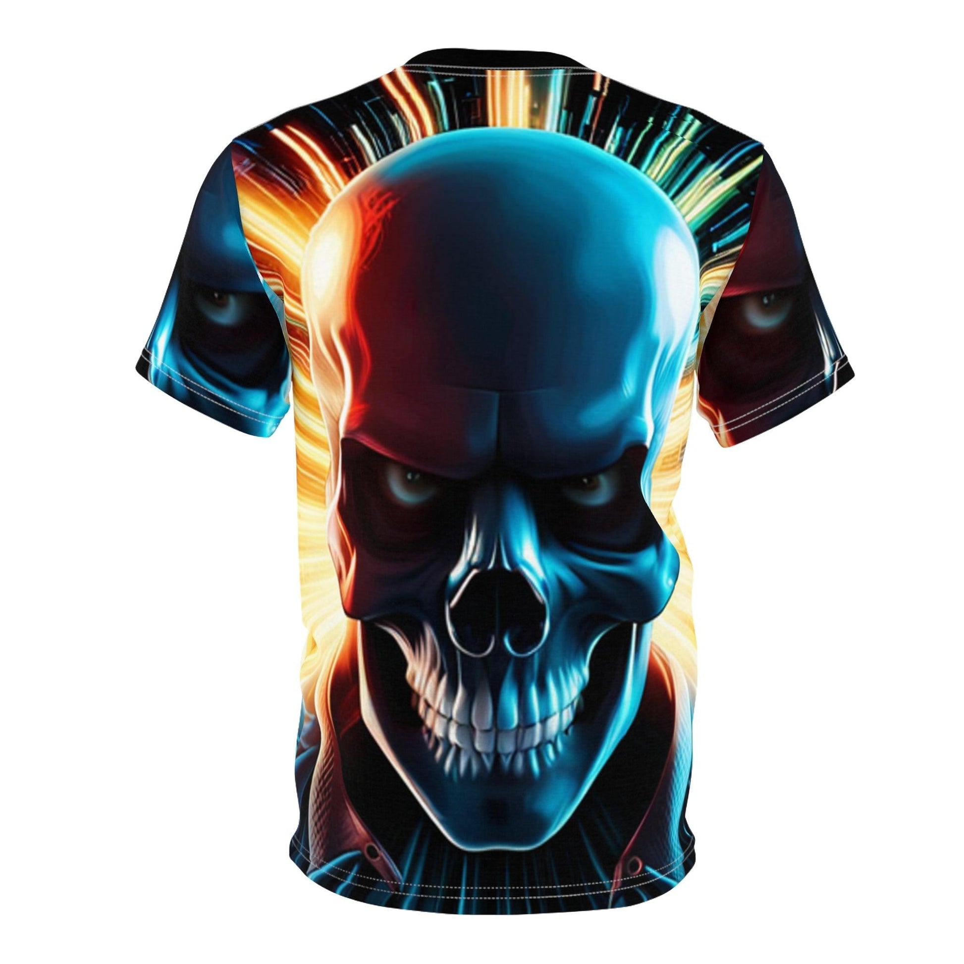 Skull Nosehole Unisex Cut & Sew Tee (AOP) - Lizard Vigilante